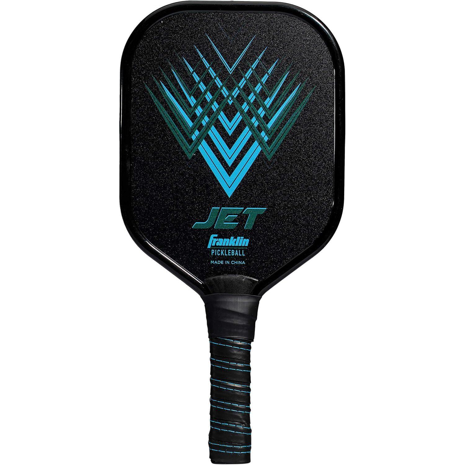 FRANKLIN Jet Aluminium Pickleball Paddle (Black/Blue) One Size