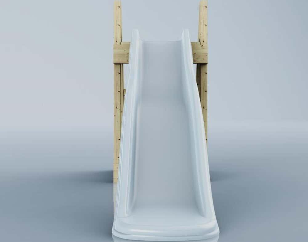 Rutsche Fuchs 175 cm in Eisblau - 60 × 220 × 116 cm 3/6