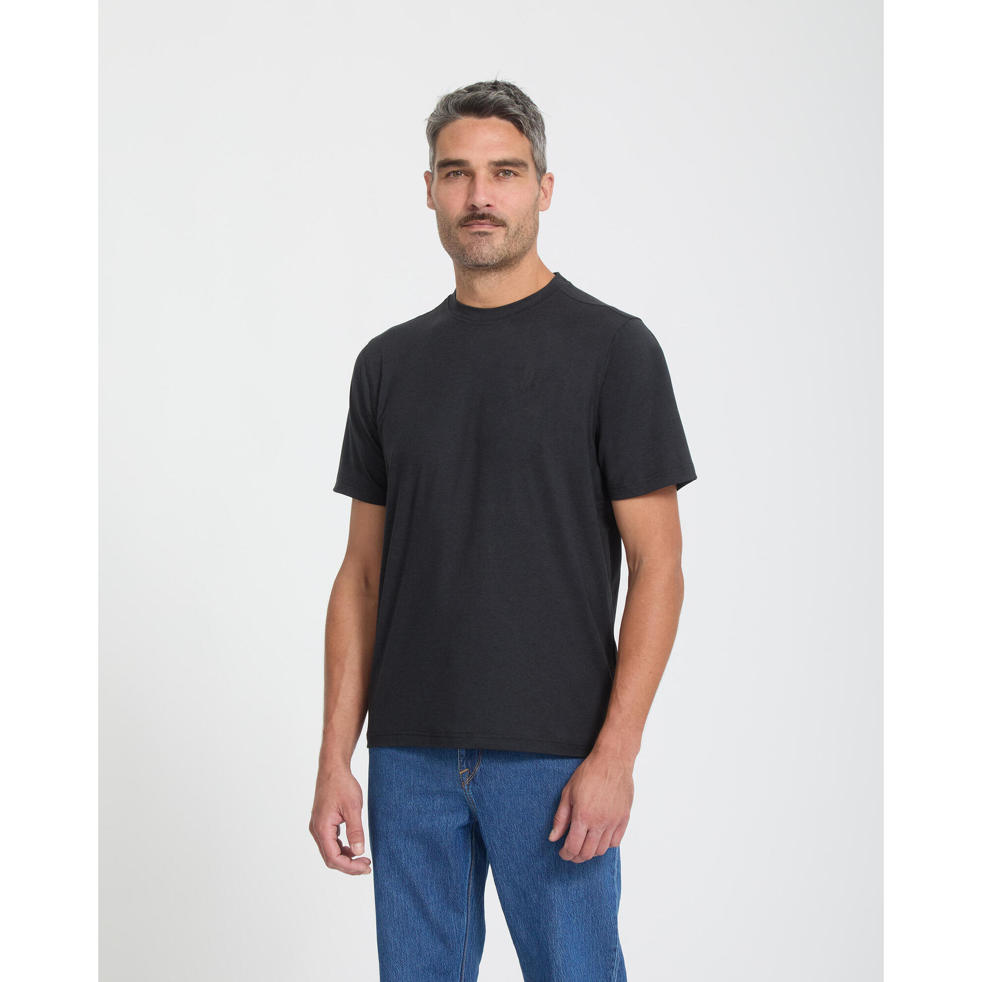 Spyder - T-shirt Ski Homme - Peached Jersey - T-shirt Manches Courtes - Noir - Decathlon