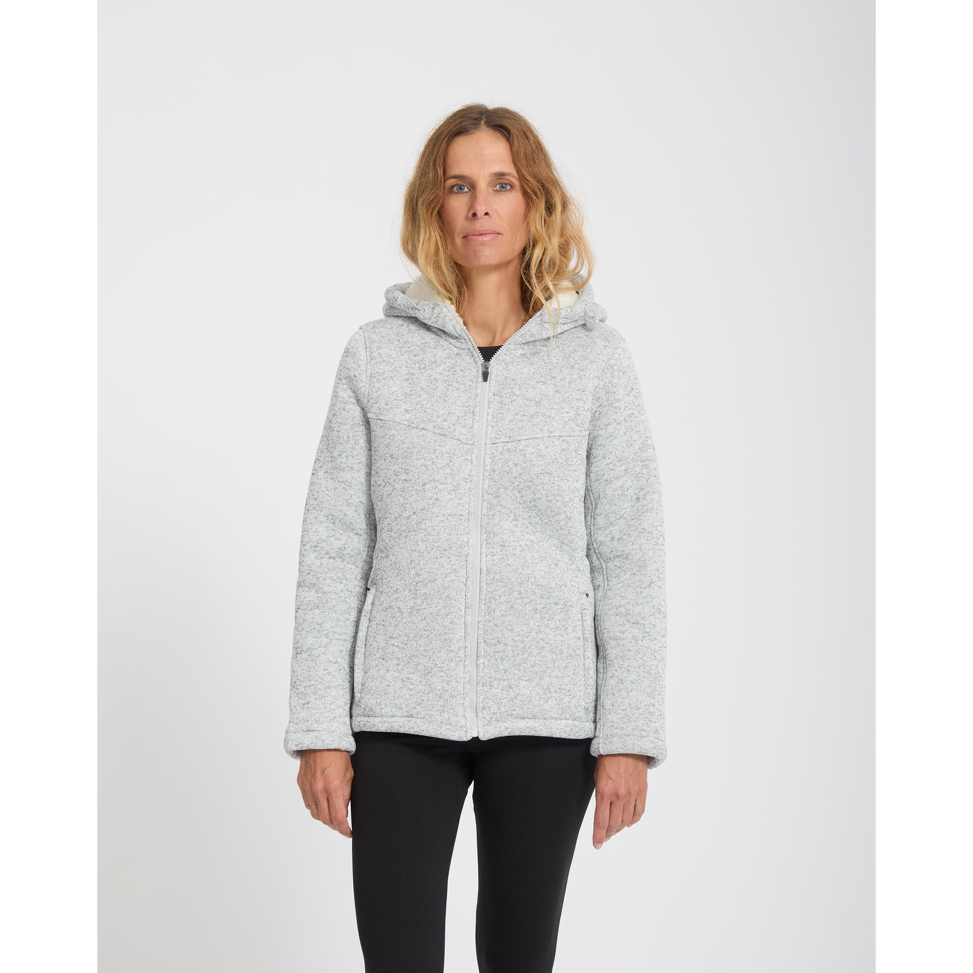 Spyder - Sweatshirt Ski Femme - Sweater Fleece Anorak - Pull - Gris - Decathlon