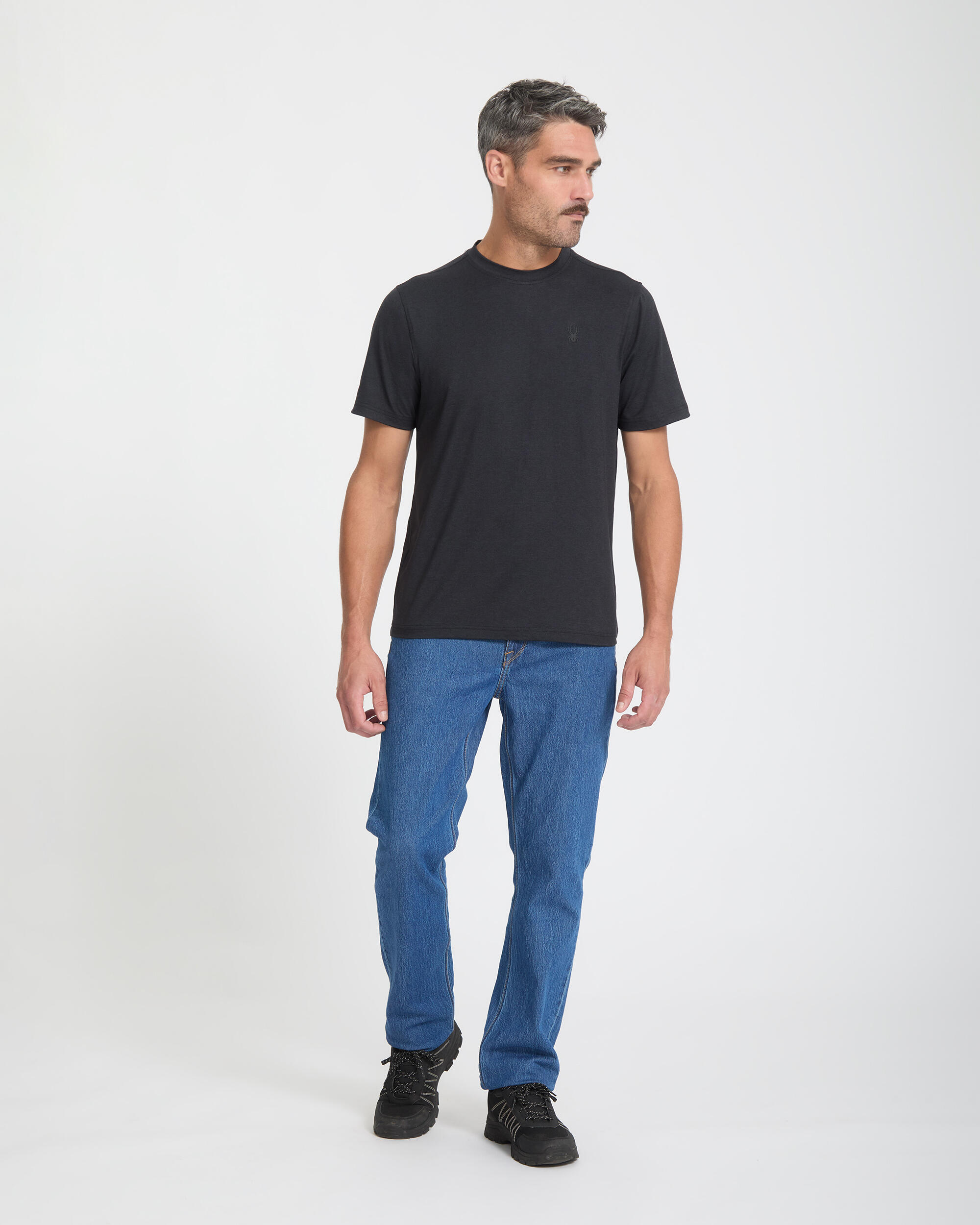 T-shirt Ski Homme - PEACHED JERSEY 4/4