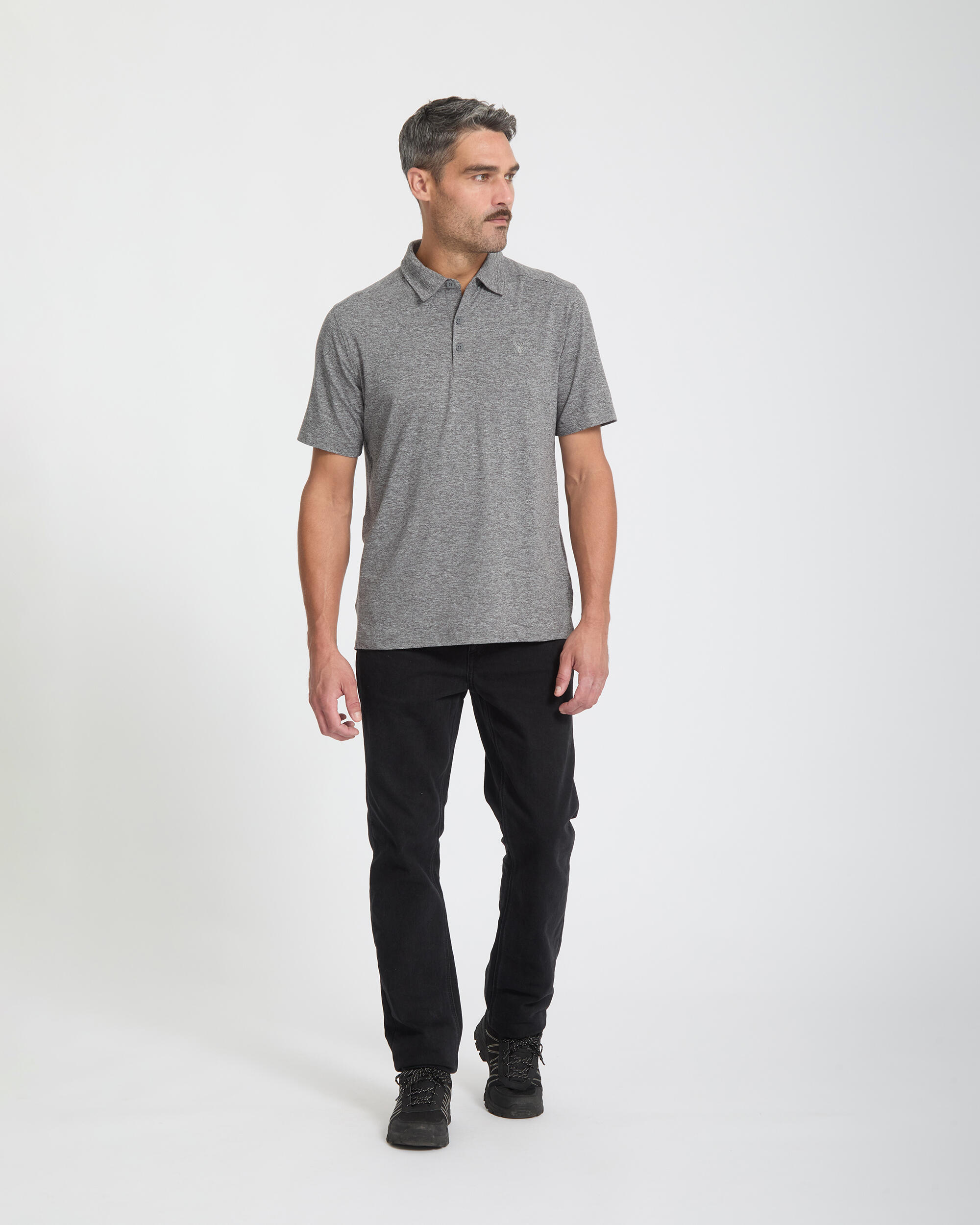 Polo Ski Homme - PEACHED JERSEY 4/4