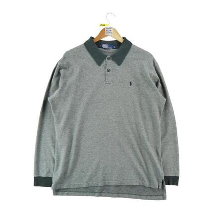 Second life - Langarm-Poloshirt Herren Grau - In gutem Zustand