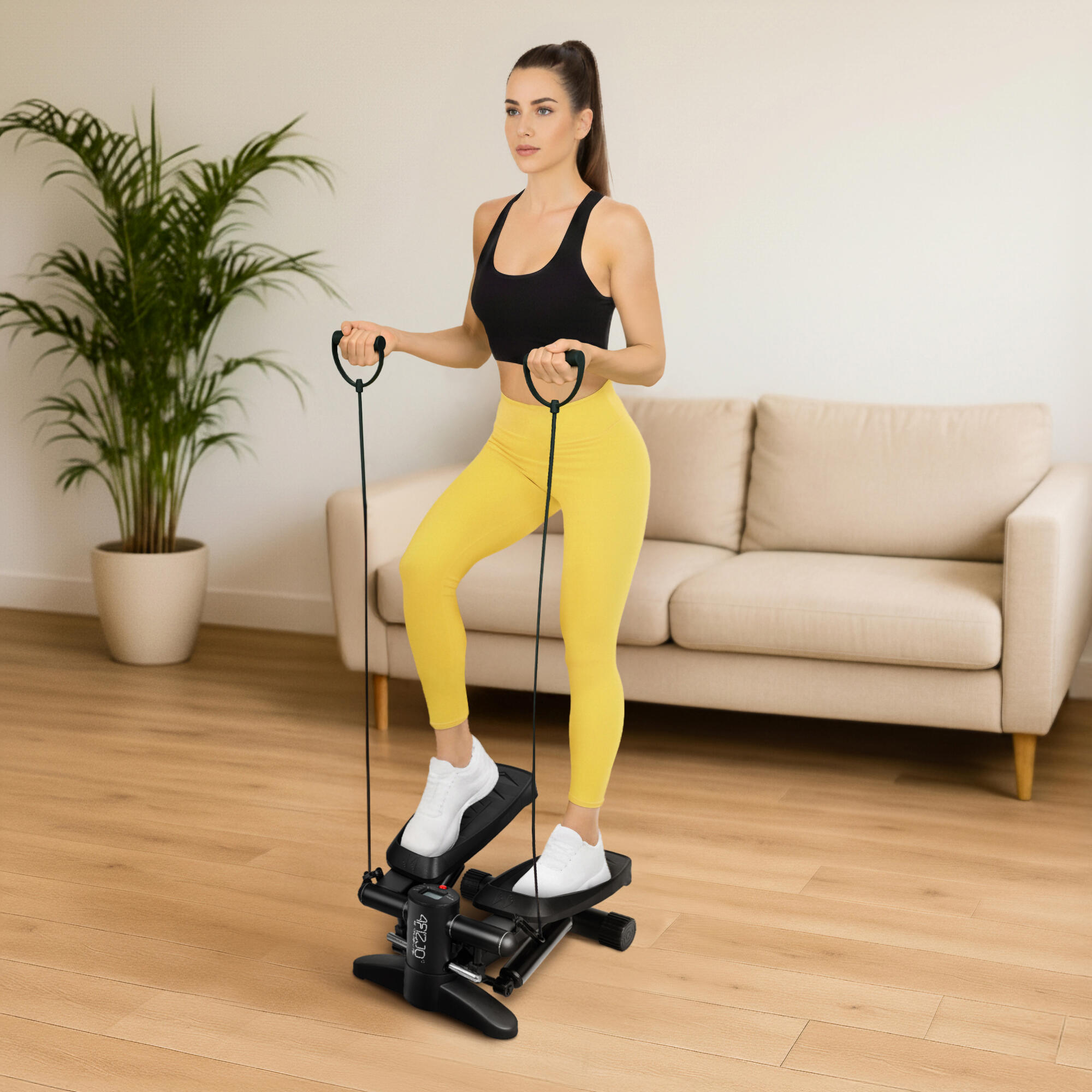 Stepper 2 w 1 do treningu całego ciała 4FIZJO EVO czarny