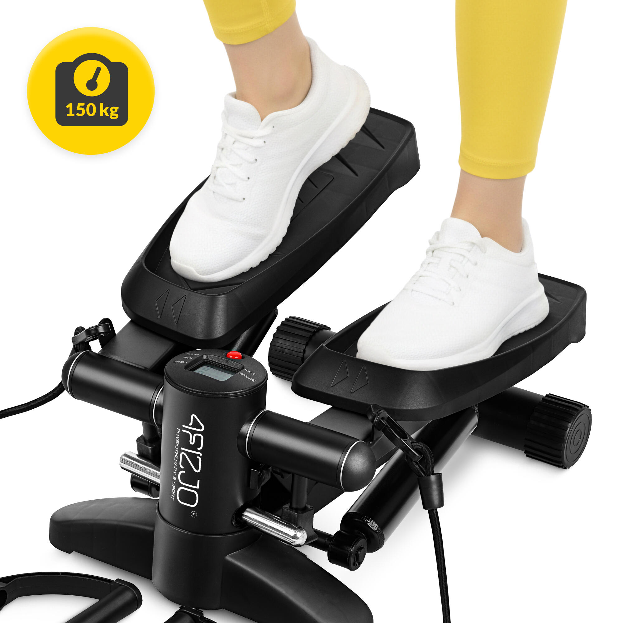Stepper 2 w 1 do treningu całego ciała 4FIZJO EVO czarny 4/7