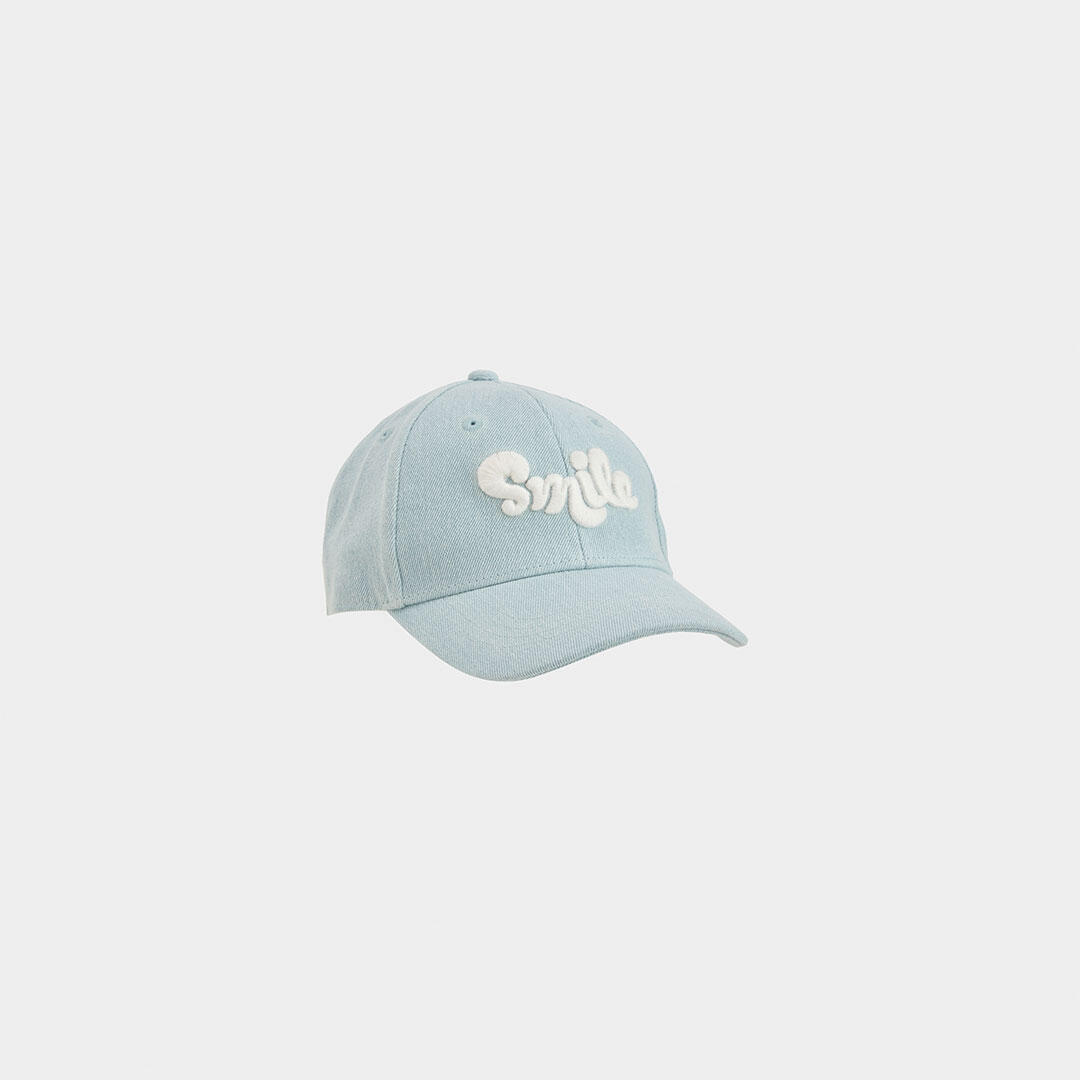 Gorra denim bleach con bordado 3/3