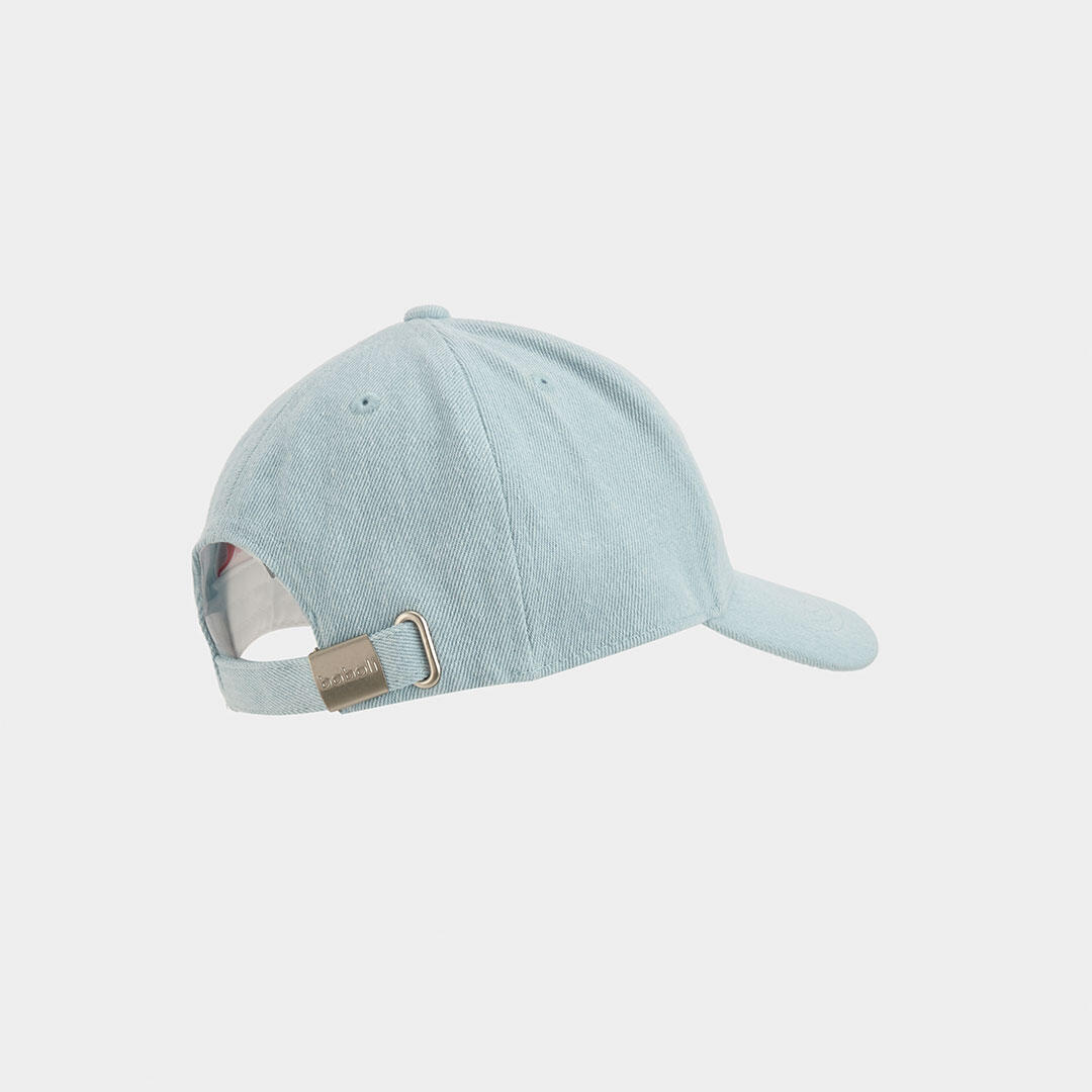 Gorra denim bleach con bordado 2/3