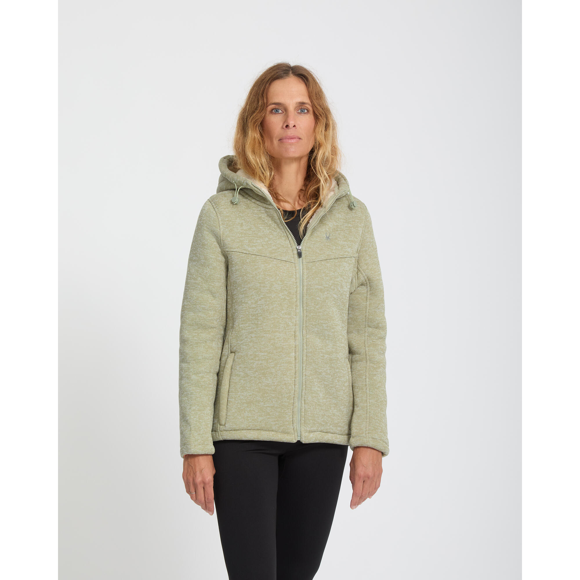Spyder - Sweatshirt Ski Femme - Sweater Fleece Anorak - Pull - Vert - Decathlon