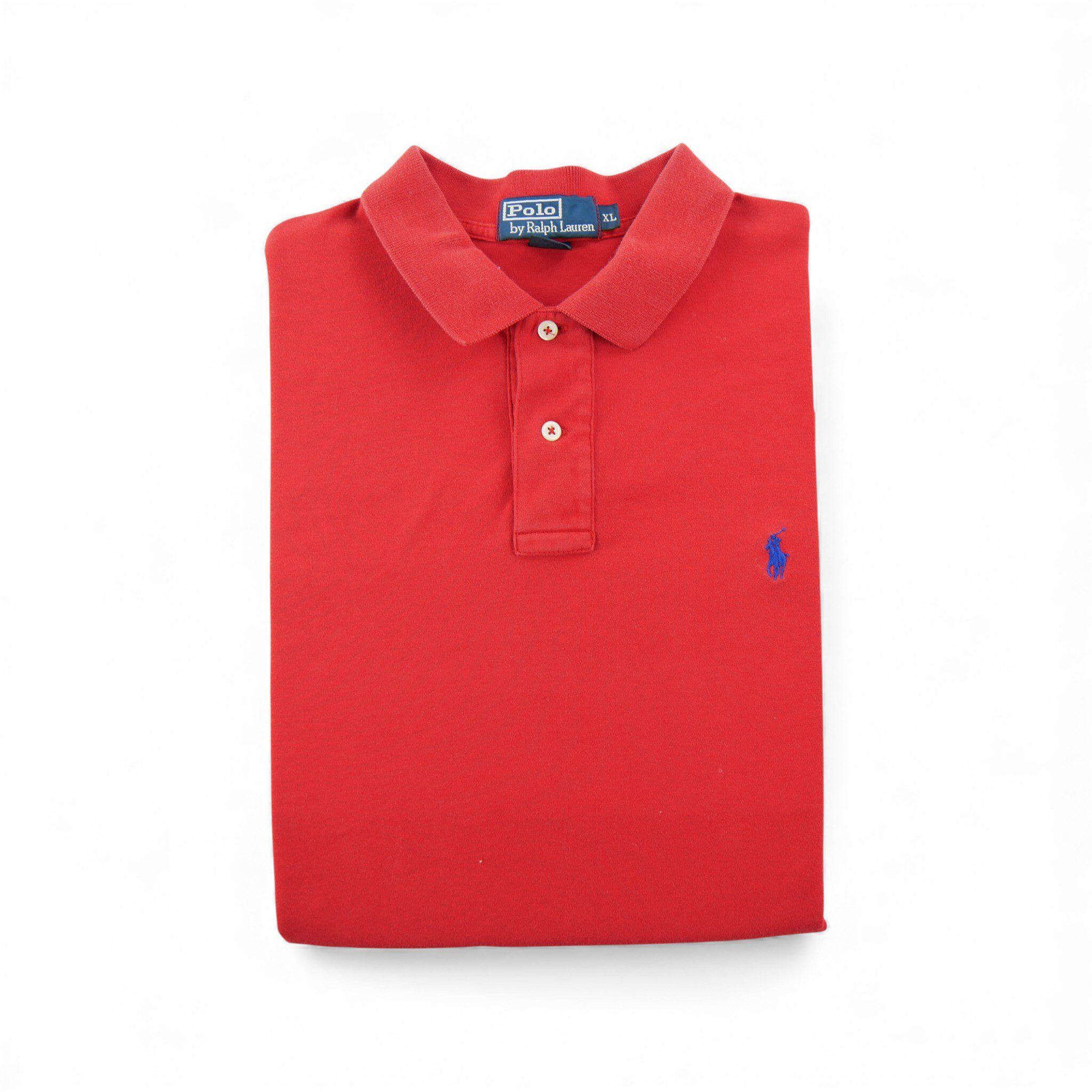 RALPH LAUREN Reconditionné - Polo manches courtes Homme Rouge - Bon État