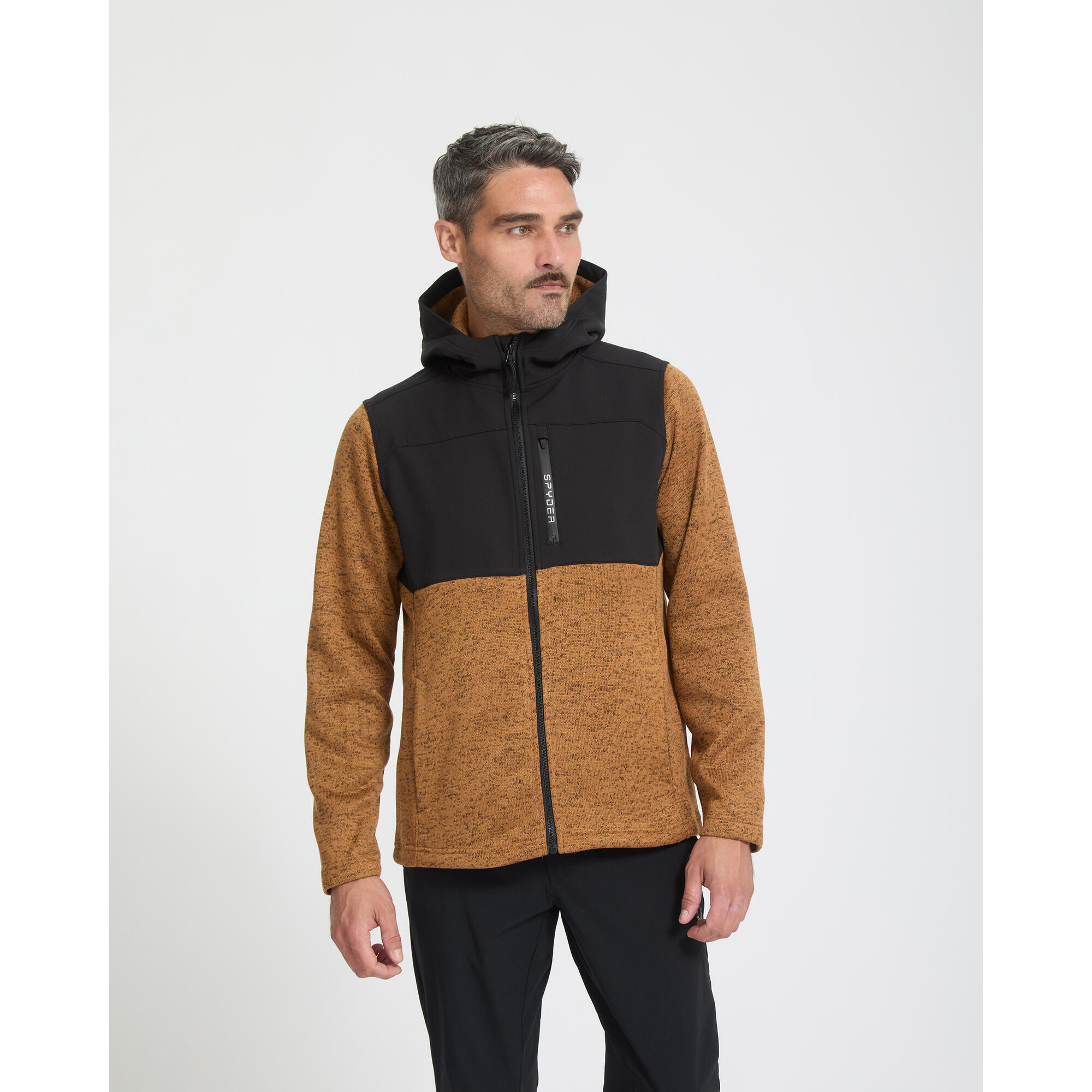 Spyder - Veste Ski Homme - Sweater Fleece Full Zip - Veste - Marron - Decathlon