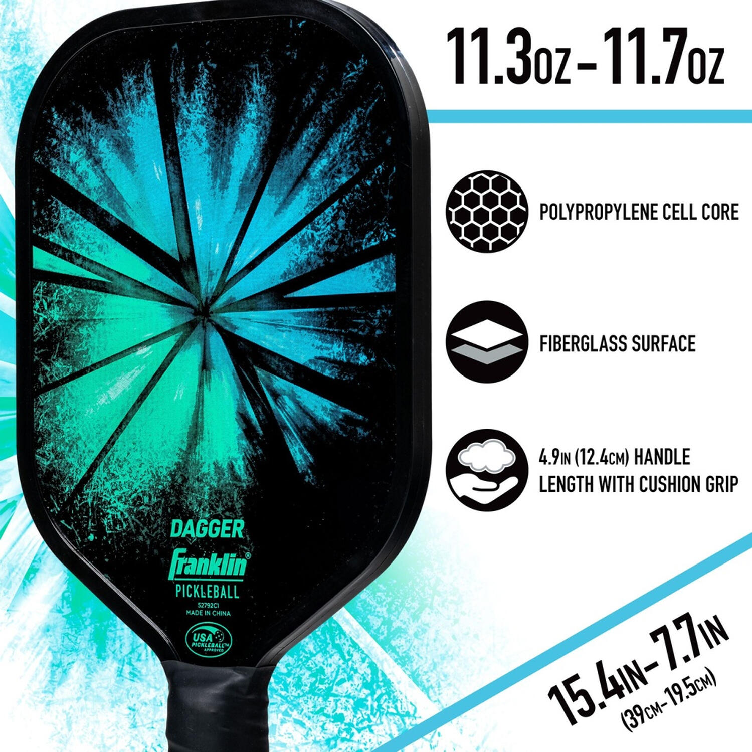Pickleball Paddle and Ball Set (Multicoloured) 3/4