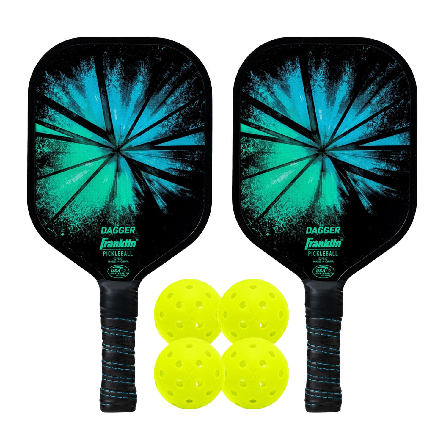 FRANKLIN Pickleball Paddle and Ball Set (Multicoloured) One Size