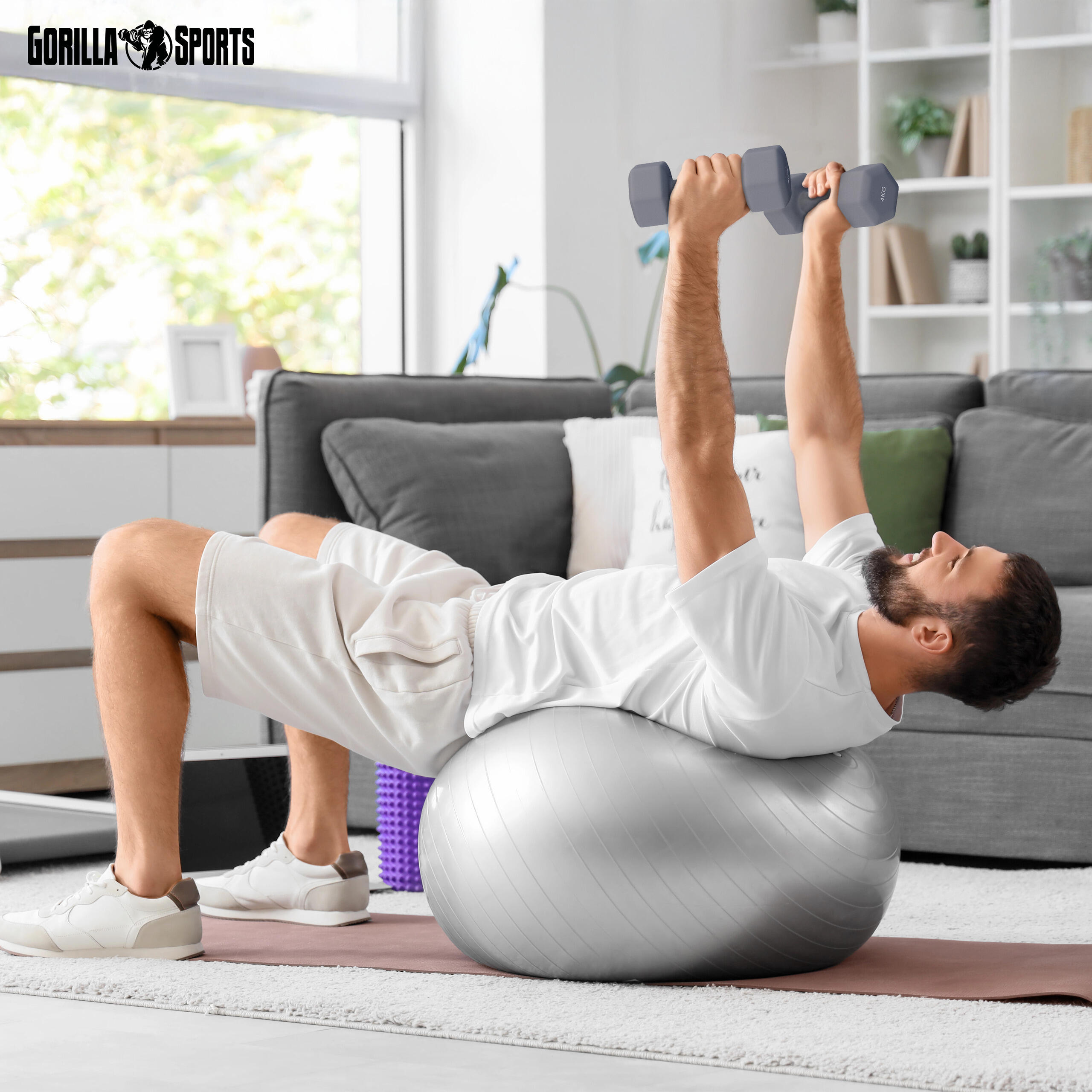 Hantelset - Neopren, 2er Set, Hexagon, Kurzhanteln, Hanteln, Dumbbells 3/7