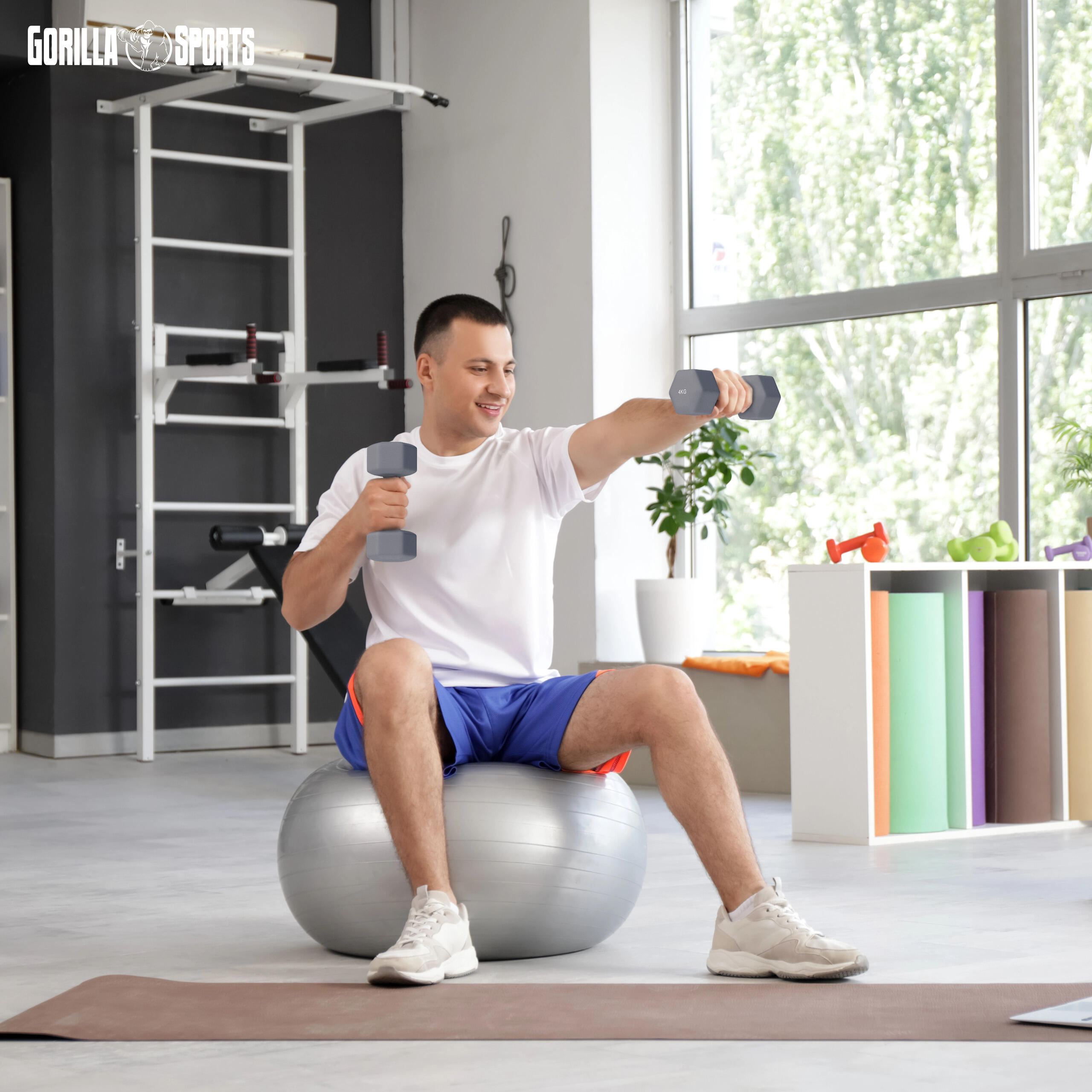 Kit Haltères en Néoprène - Hexagonal Poids Fitness, Dumbbell Set, Antidérapante 7/7