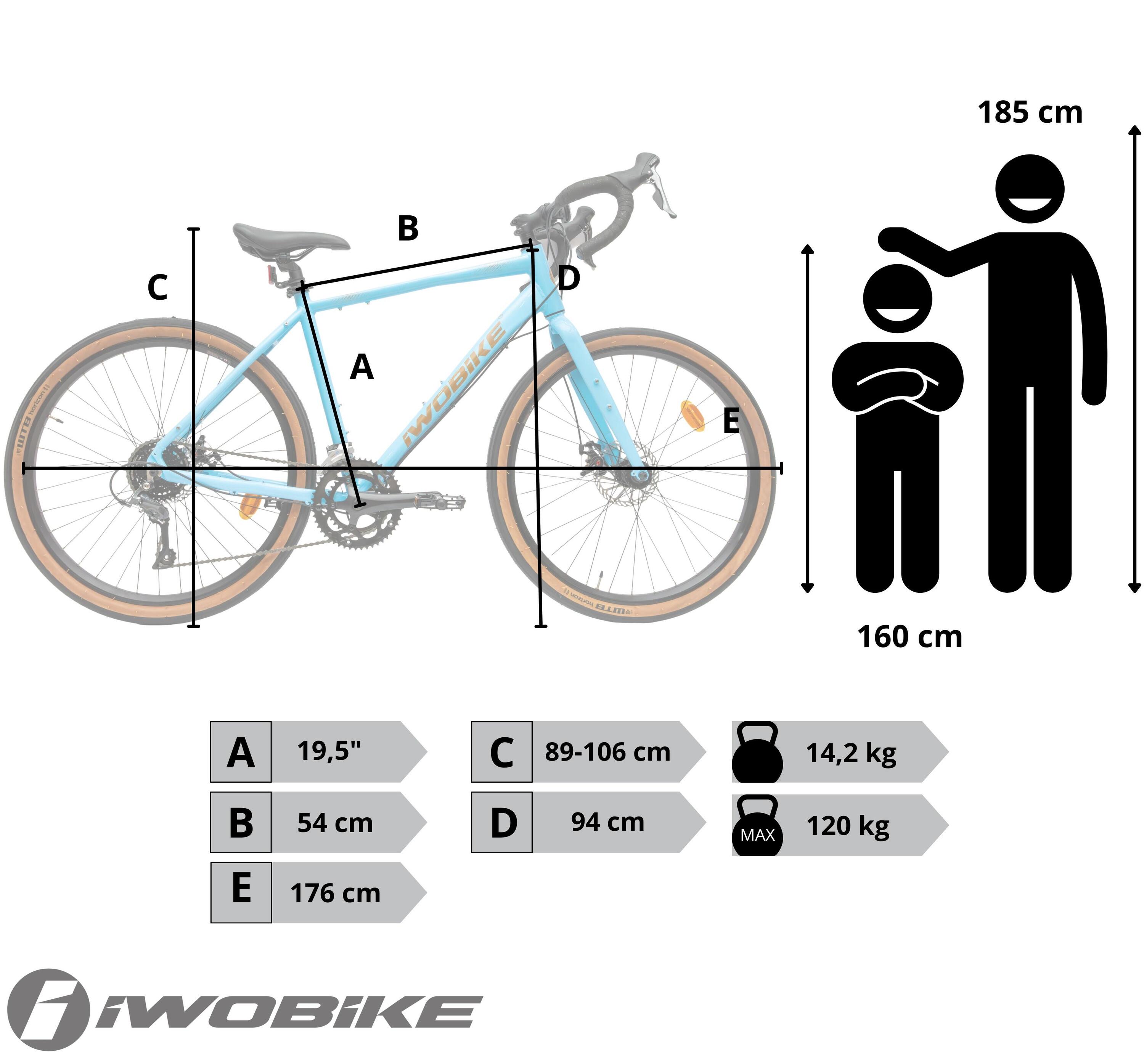 Rower IwoBike Blue Mirage Koła 27,5" 2/5