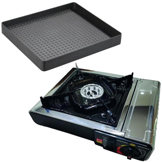 PACK INCASA Réchaud à Gaz Portable + Grill pour réchaud - Camping