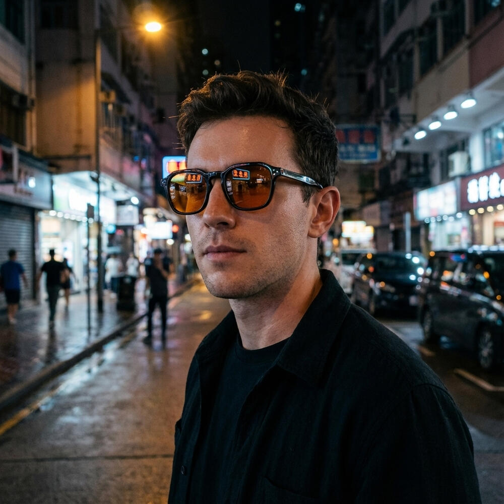 Lunettes Sexton filtre orange anti-lumière bleue pour le repos 3/4