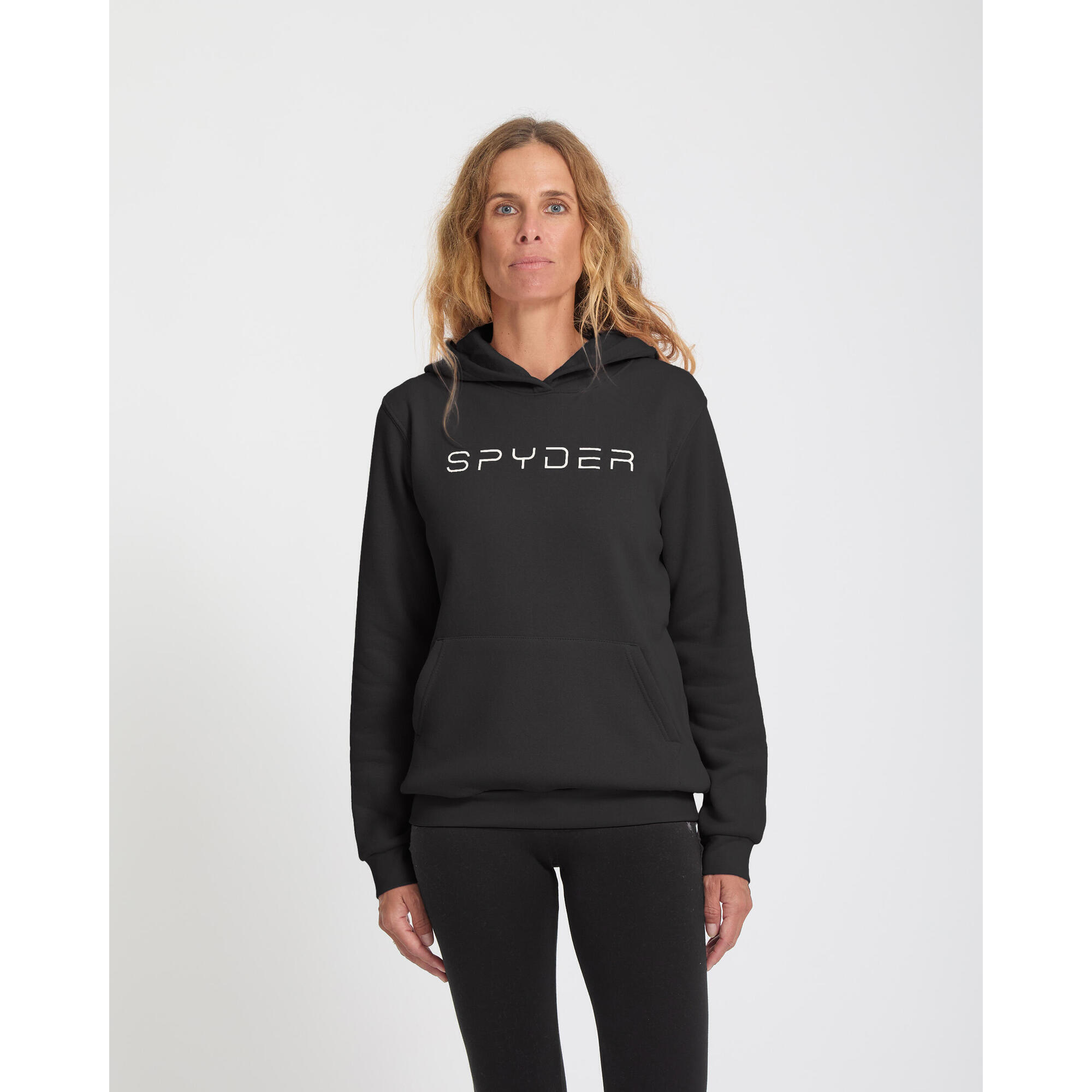 Spyder - Sweatshirt Ski Femme - Wordmark Fleece Hoodie - Pull - Noir - Decathlon