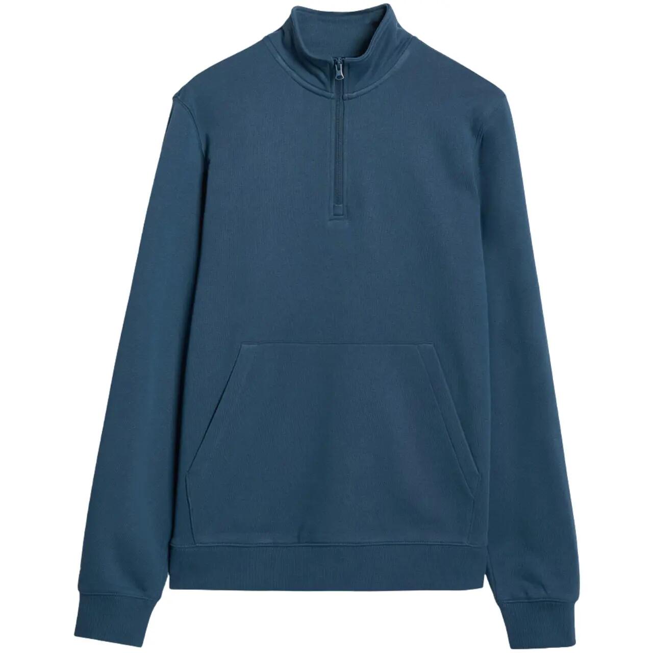 Herren-Sweatshirt bequem Zielony 2/8