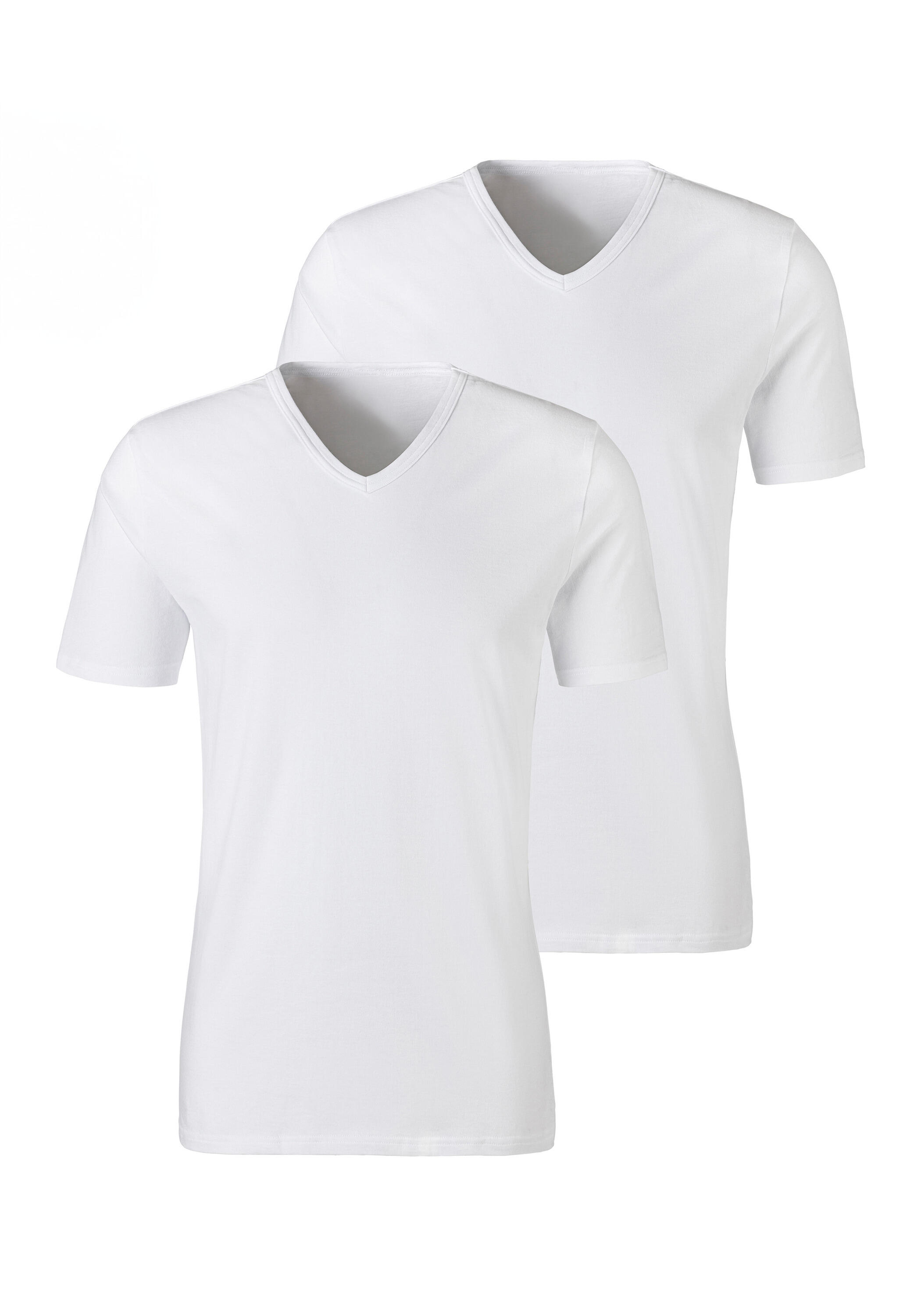 Herren H.I.S Kurzarmshirts (2 Stück), Baumwolle 2/4