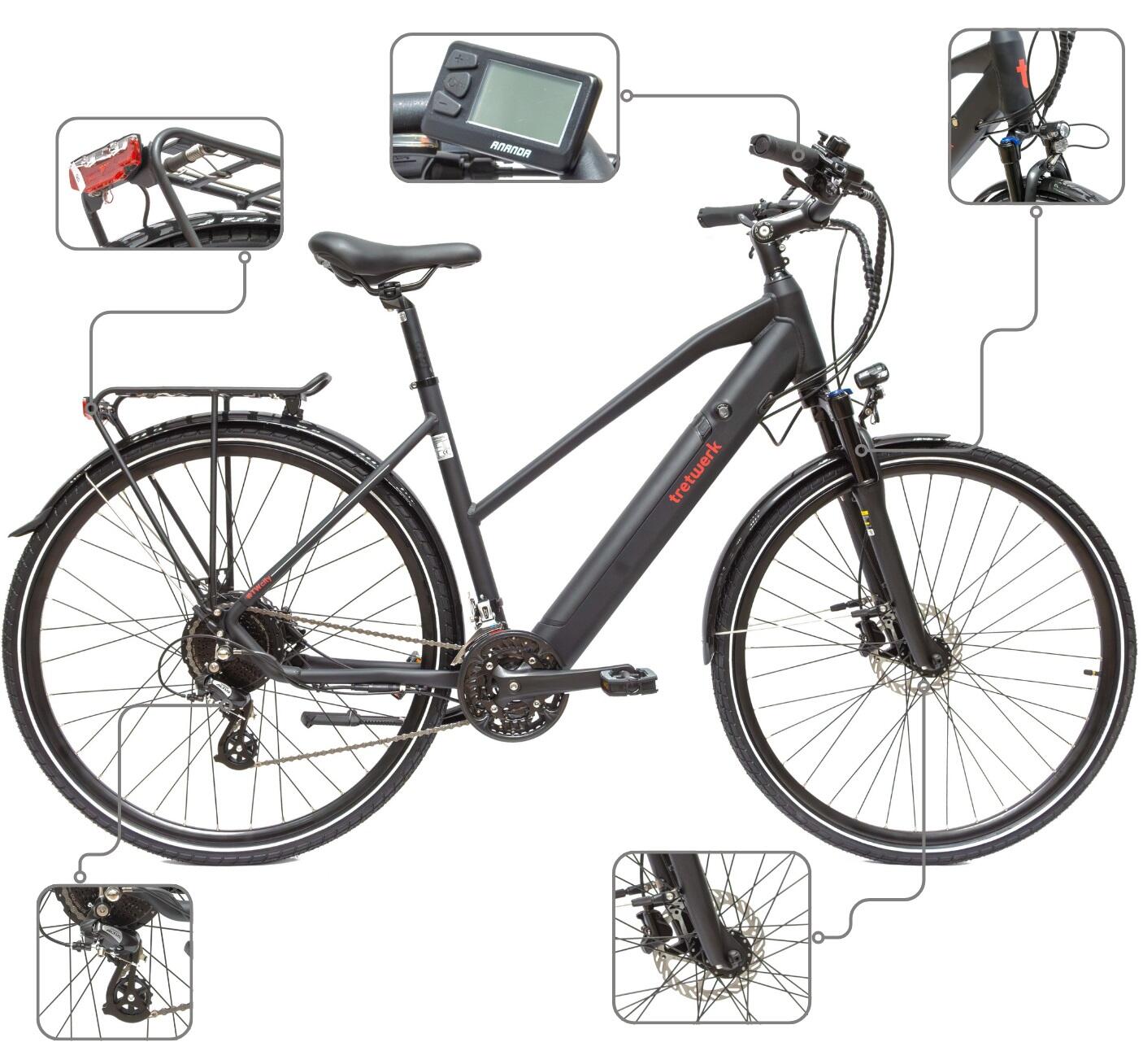 Rower Elektryczny Trekkingowy Tretwerk Seville 5.0 Koła 28" 3/5