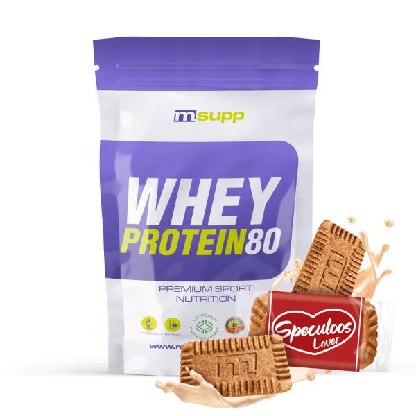 MMSUPPLEMENTS Whey Protein80 - 1 kg Speculaaskoekjes MM Supplements