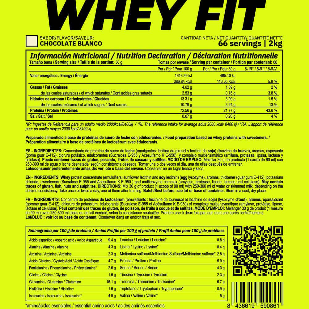 Whey Fit - 2Kg Chocolate Blanco MASMUSCULO 4/4