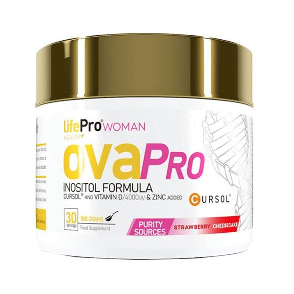 LIFE PRO NUTRITION OvaPro Inositol Formule - 150g Aardbeien Cheesecake LifePRO