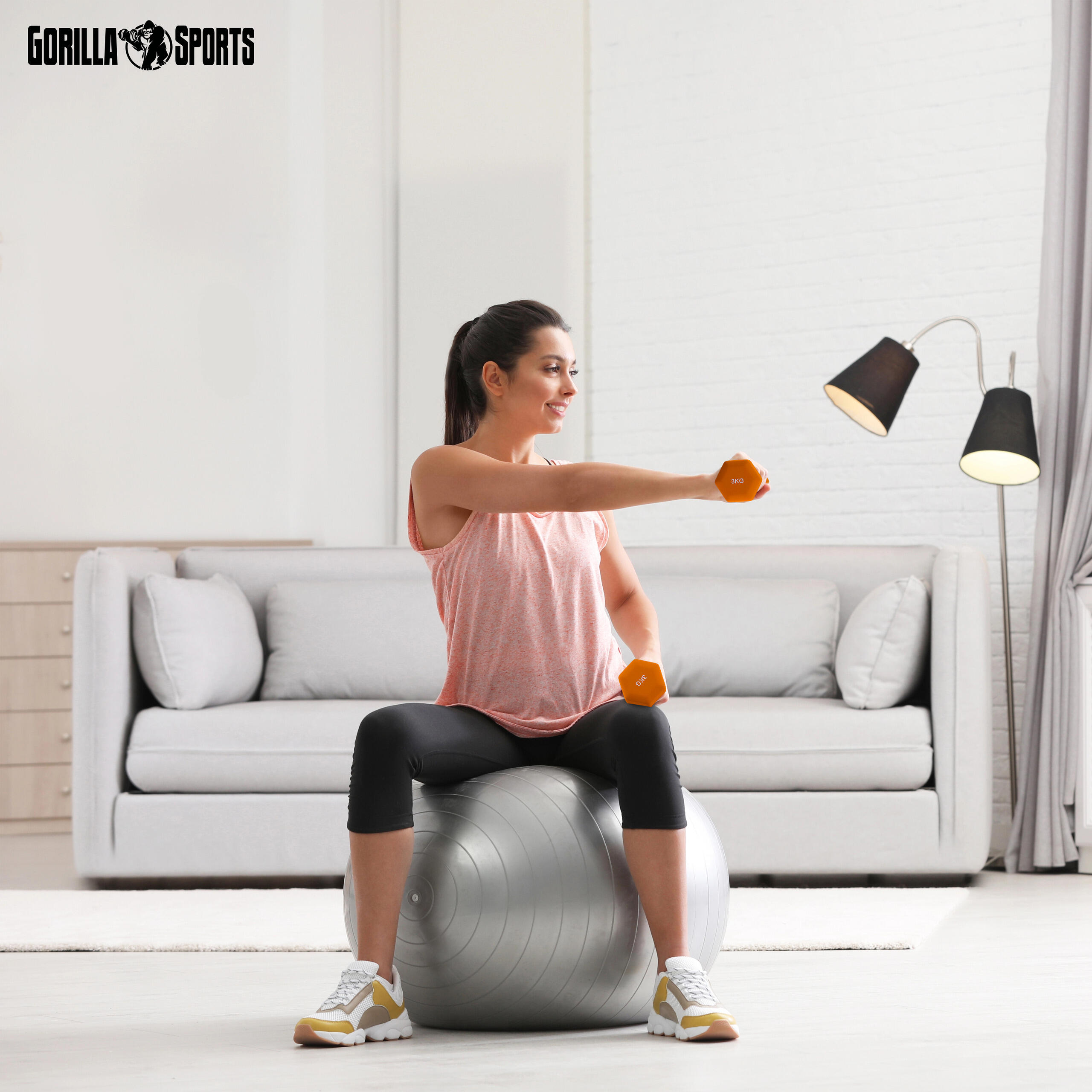 Hantelset - Neopren, 2er Set, Hexagon, Kurzhanteln, Hanteln, Dumbbells 3/7