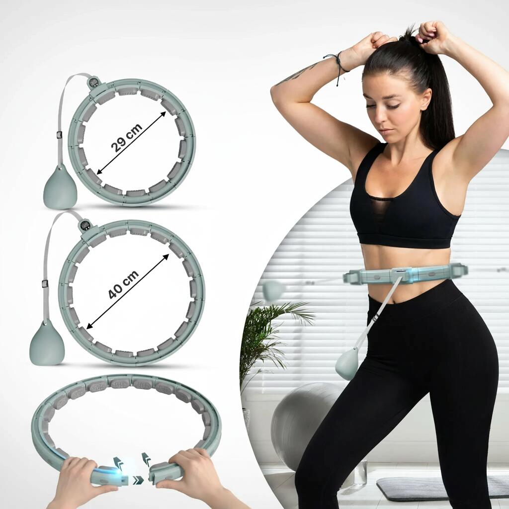 Smart Hula-Reifen – mit Timer, Zähler & Kalorien-Tracker, verstellbar 29–40 cm 5/6