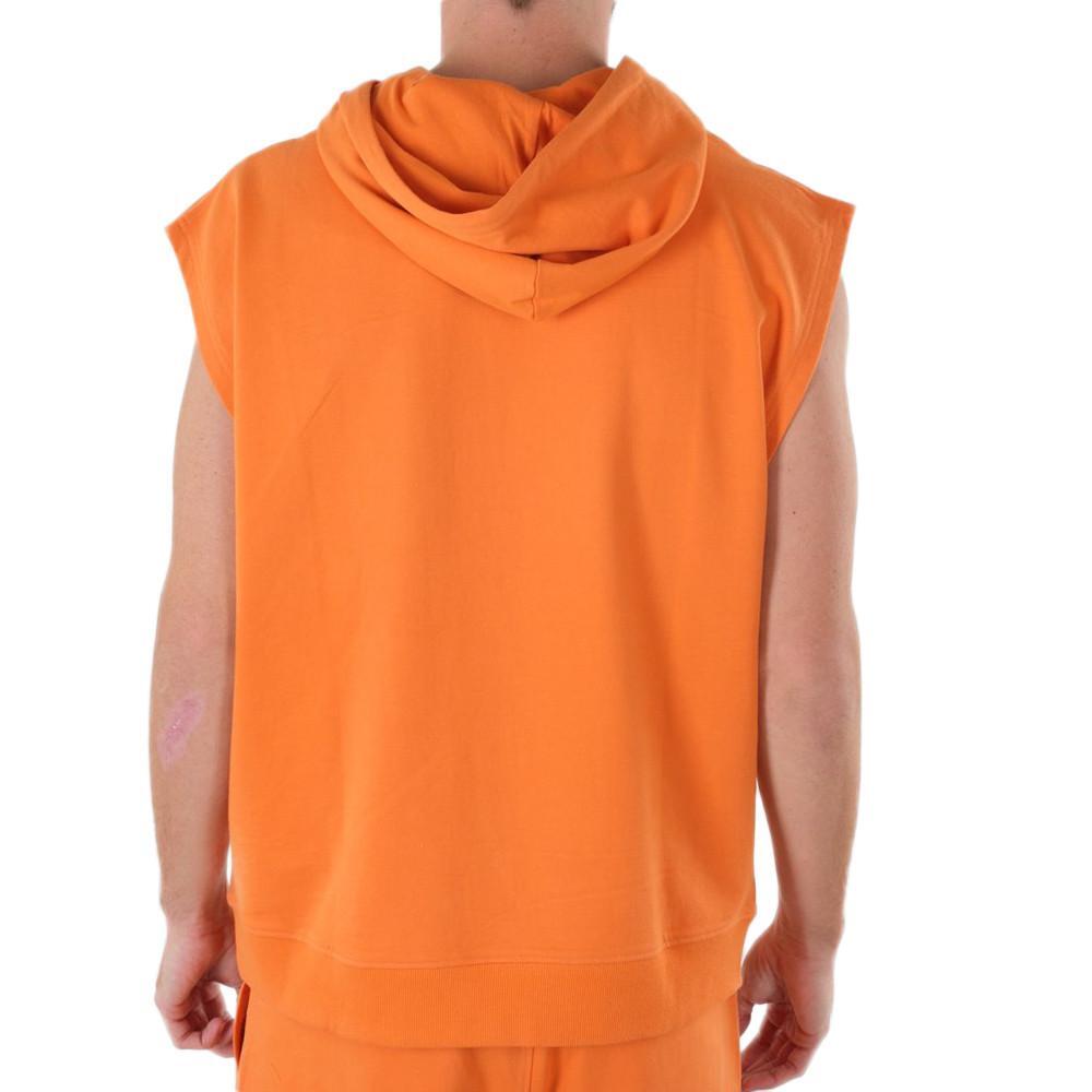 Sweat Manches Courtes Orange Homme Deeluxe Disco 2/3