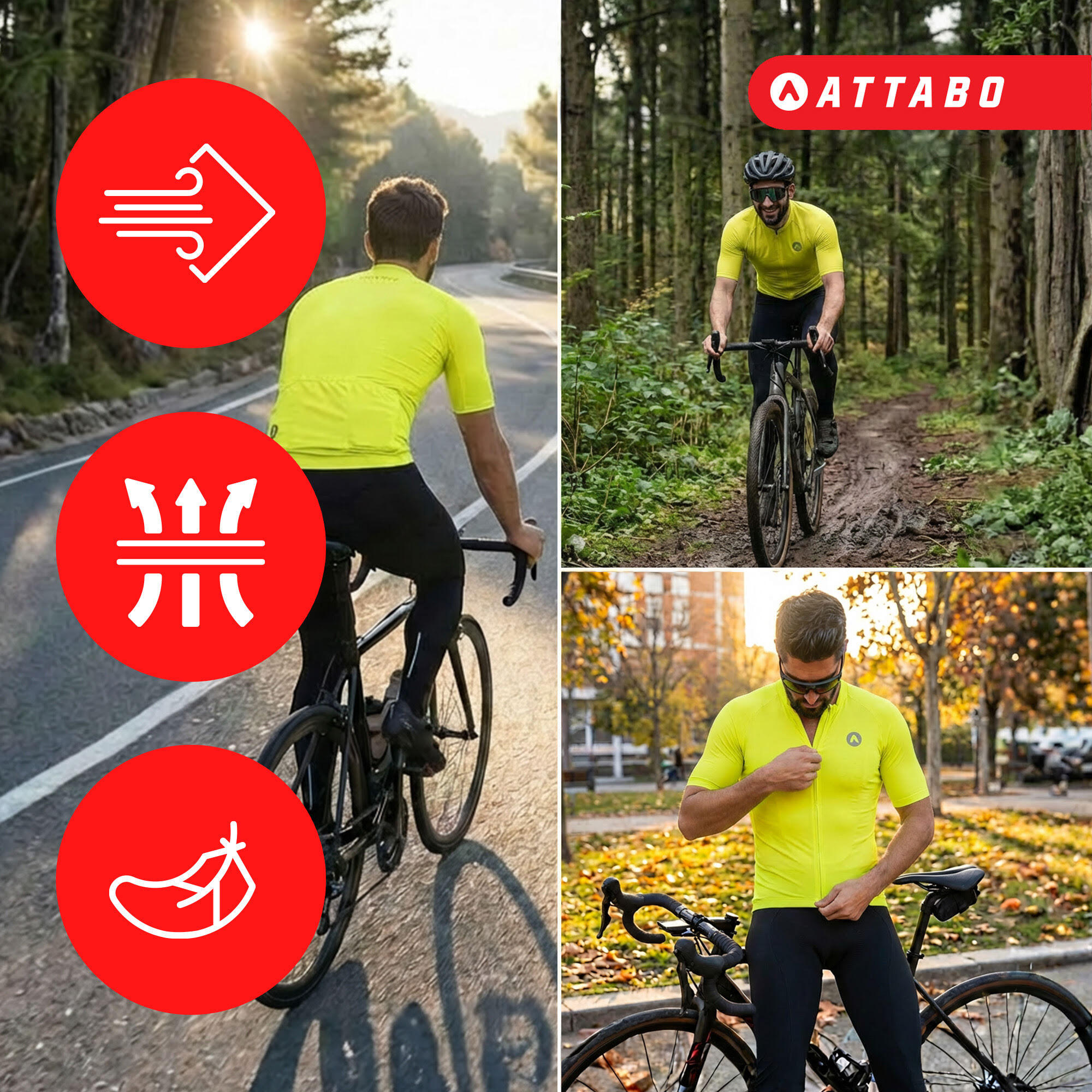 Maillot de cyclisme homme ATTABO Setvi 4/6