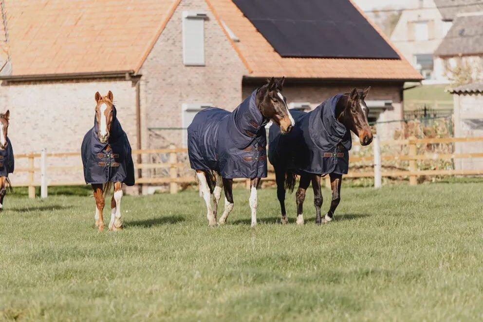 Coperta da esterno con copricollo in pile per cavalli Kentucky All Weather Quick 6/7