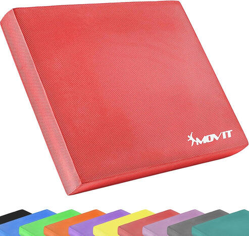 MOVIT Cuscino di equilibrio MAXSTORE Pad 50x40x6 cm TPE con fascia di allenamento