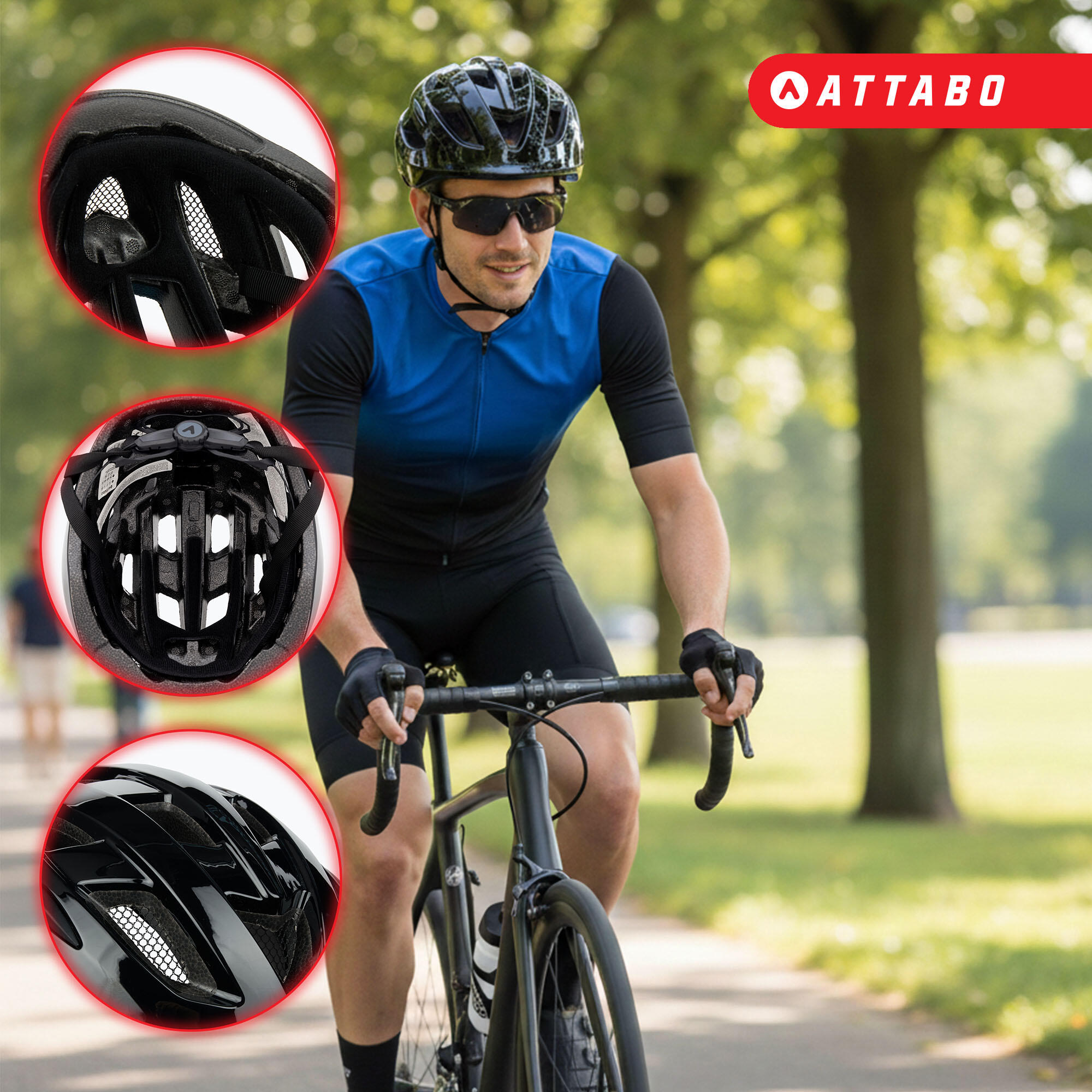 ATTABO Casco de bicicleta Bonkers 4/7
