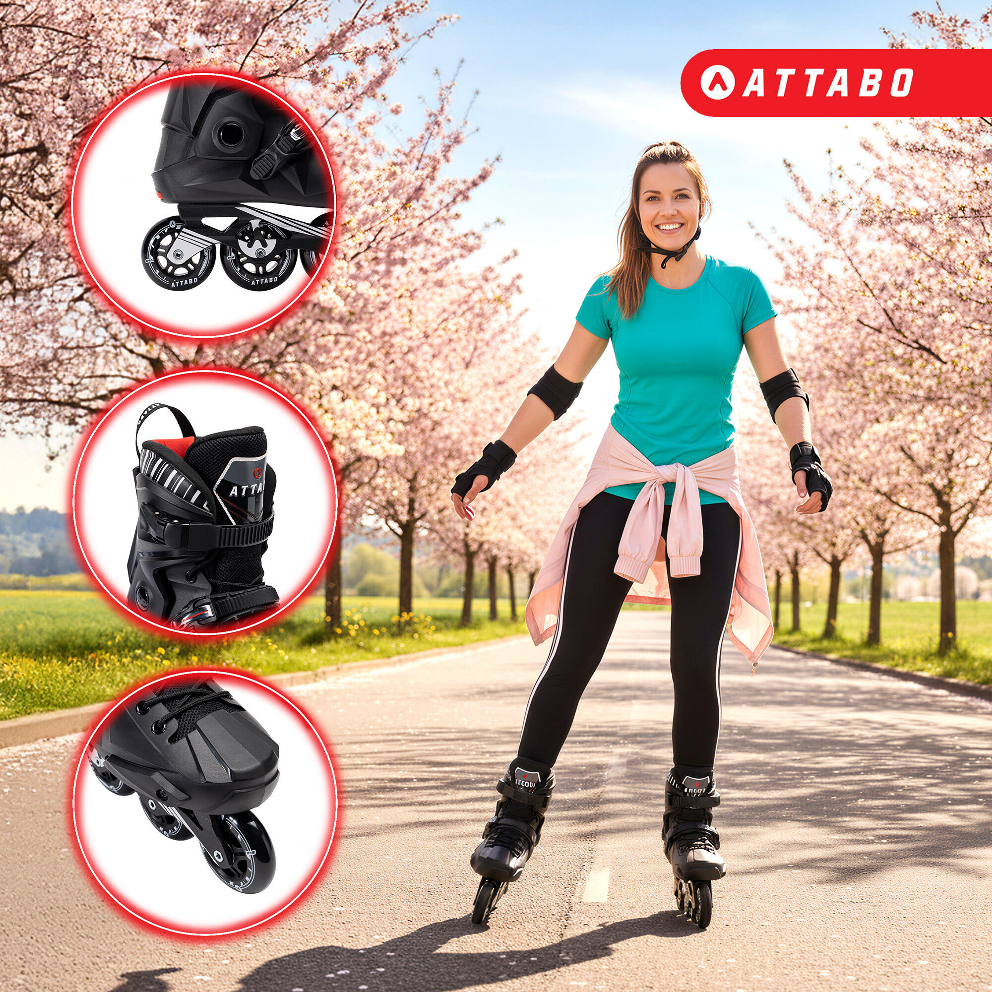 ATTABO Riftskates schaatsen 4/7