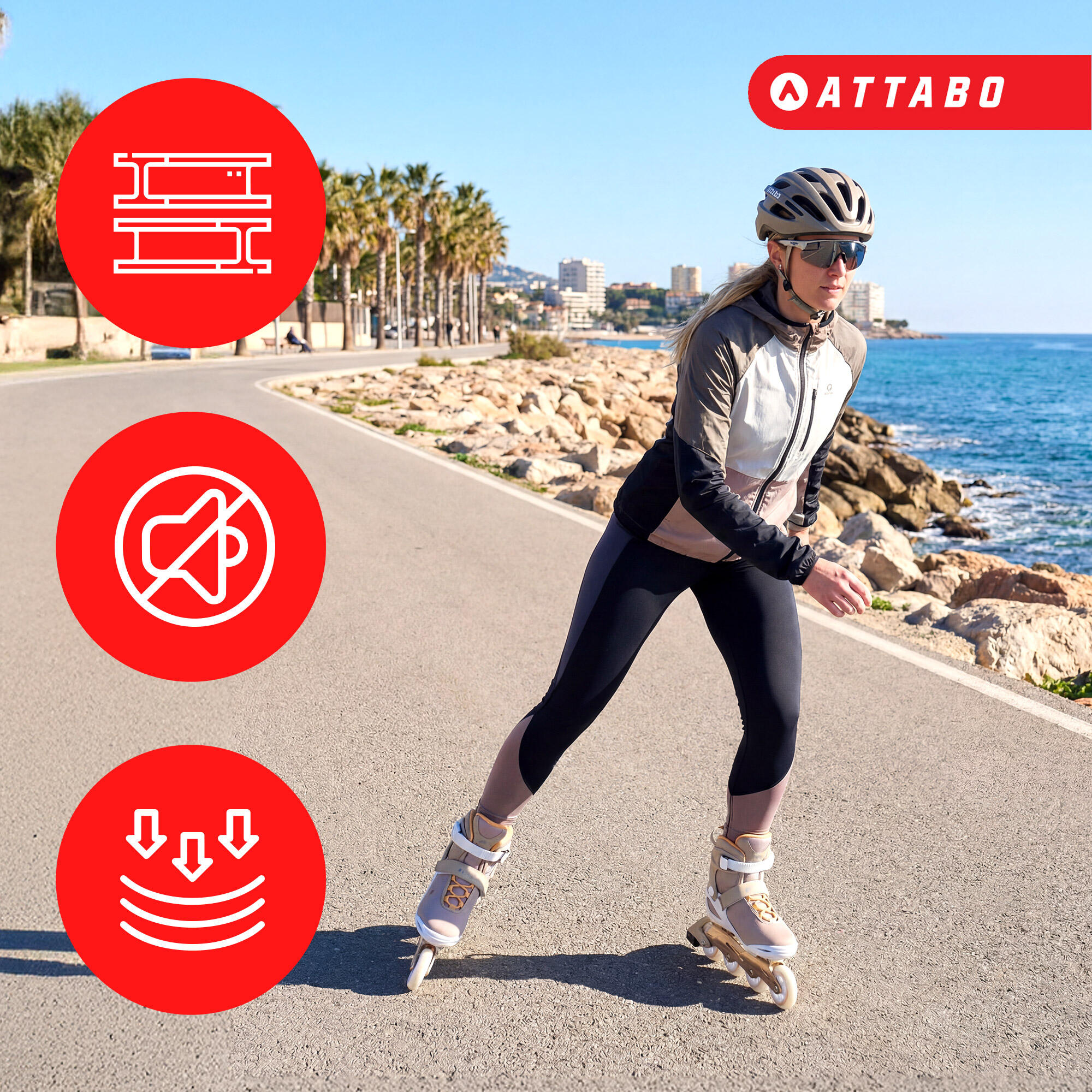 Patins femininos ATTABO Luna fitness 3/6