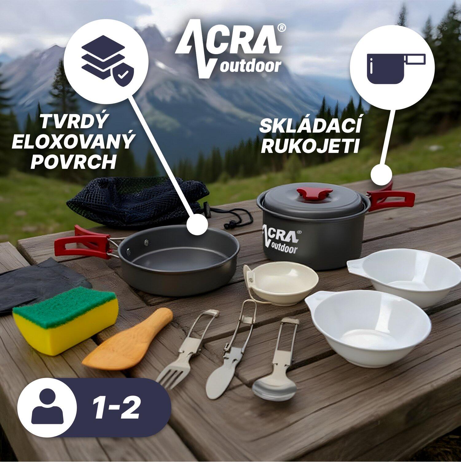 Kempingový set C20, nádobí alluminium pro 1-2 osoby 2/7