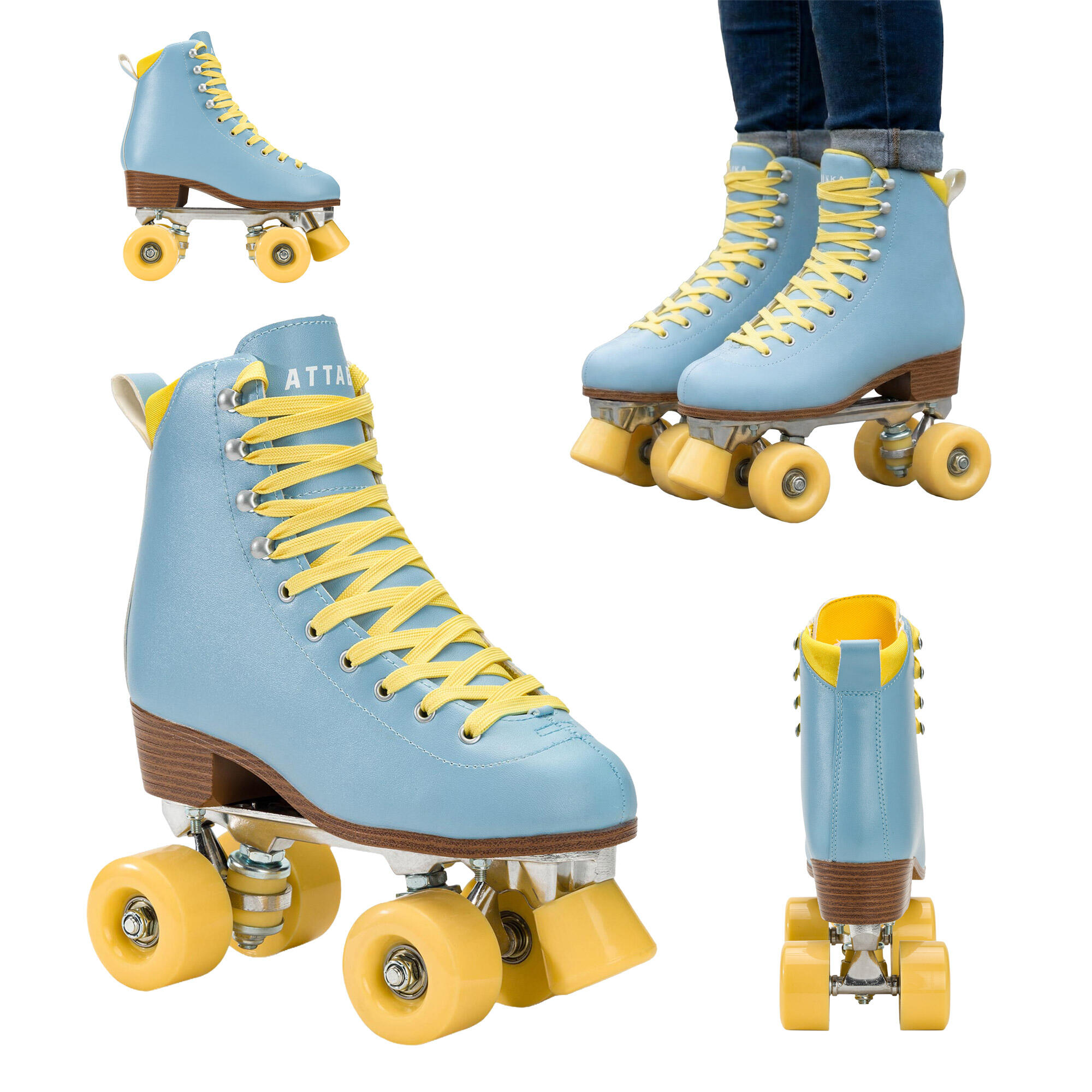 Attabo - Attabo Patins À Roulettes Cascada Femme - Patins À Roulettes - Bleu - 41 - Decathlon