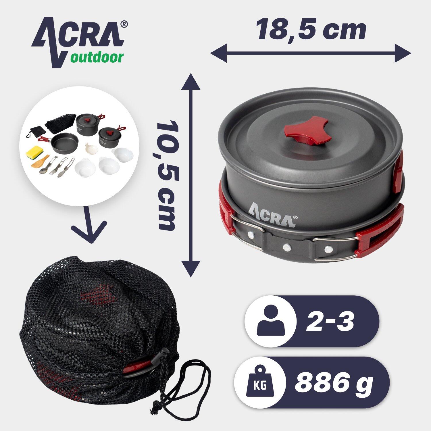 Kempingový set C21, nádobí alluminium pro 2-3 osoby 3/7