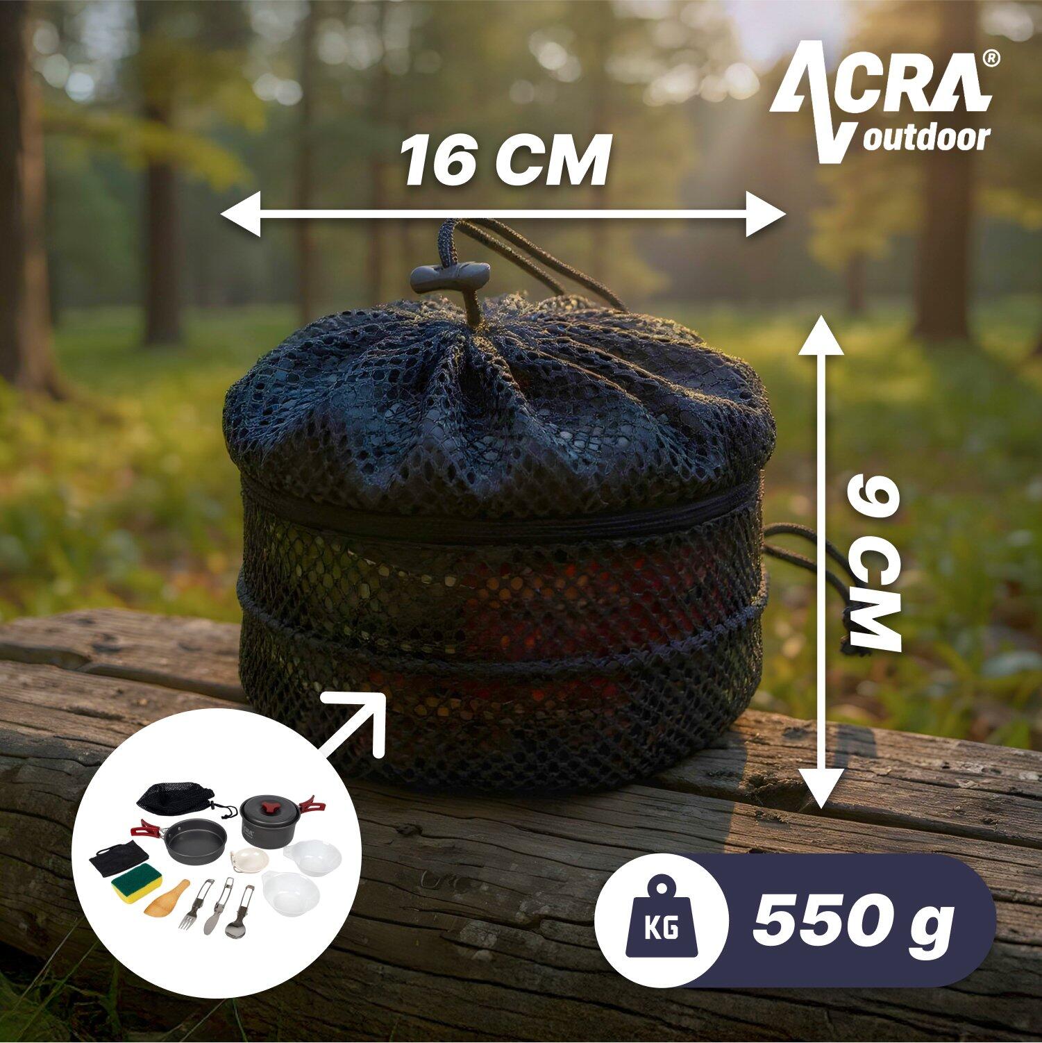 Kempingový set C20, nádobí alluminium pro 1-2 osoby 4/7