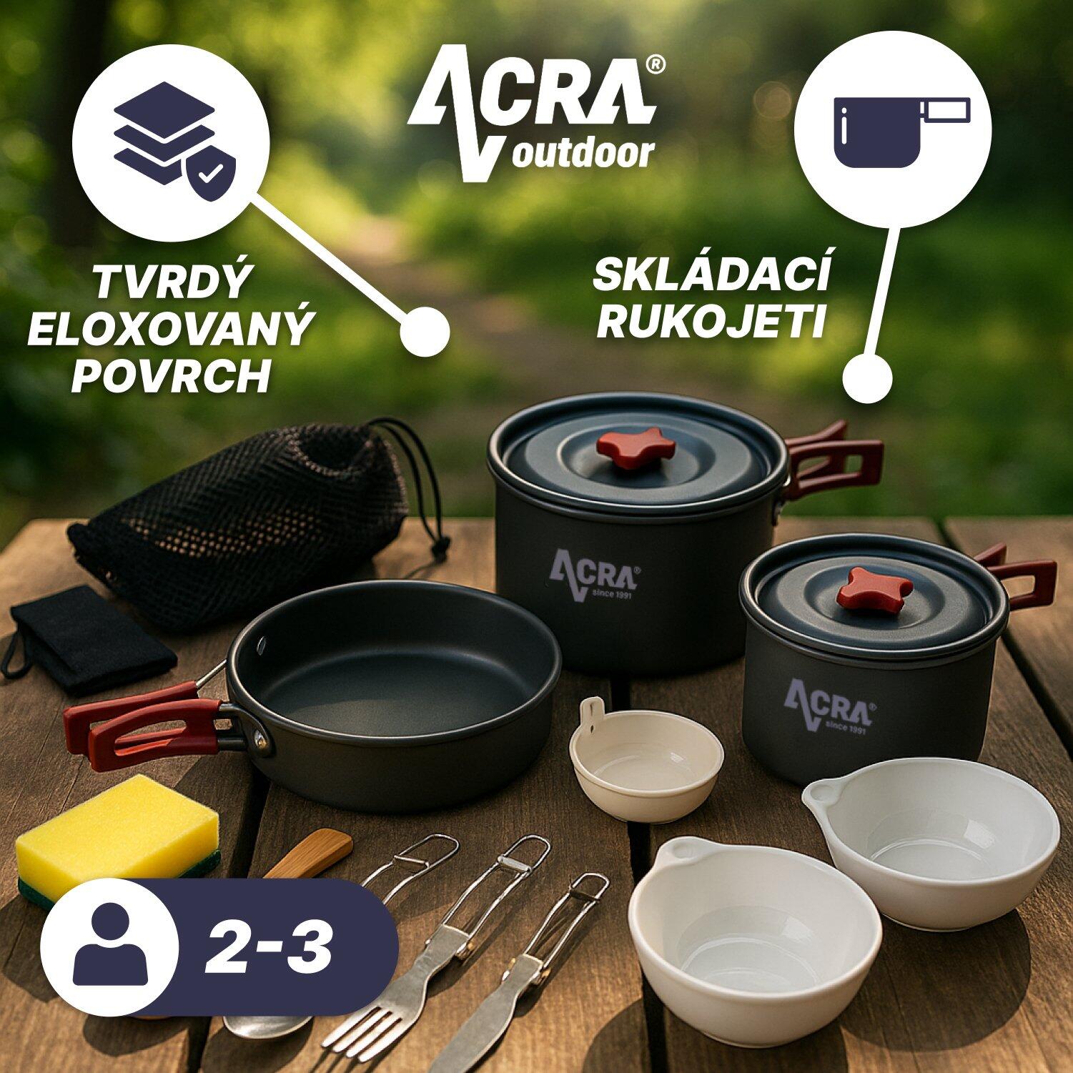 Kempingový set C21, nádobí alluminium pro 2-3 osoby 2/7