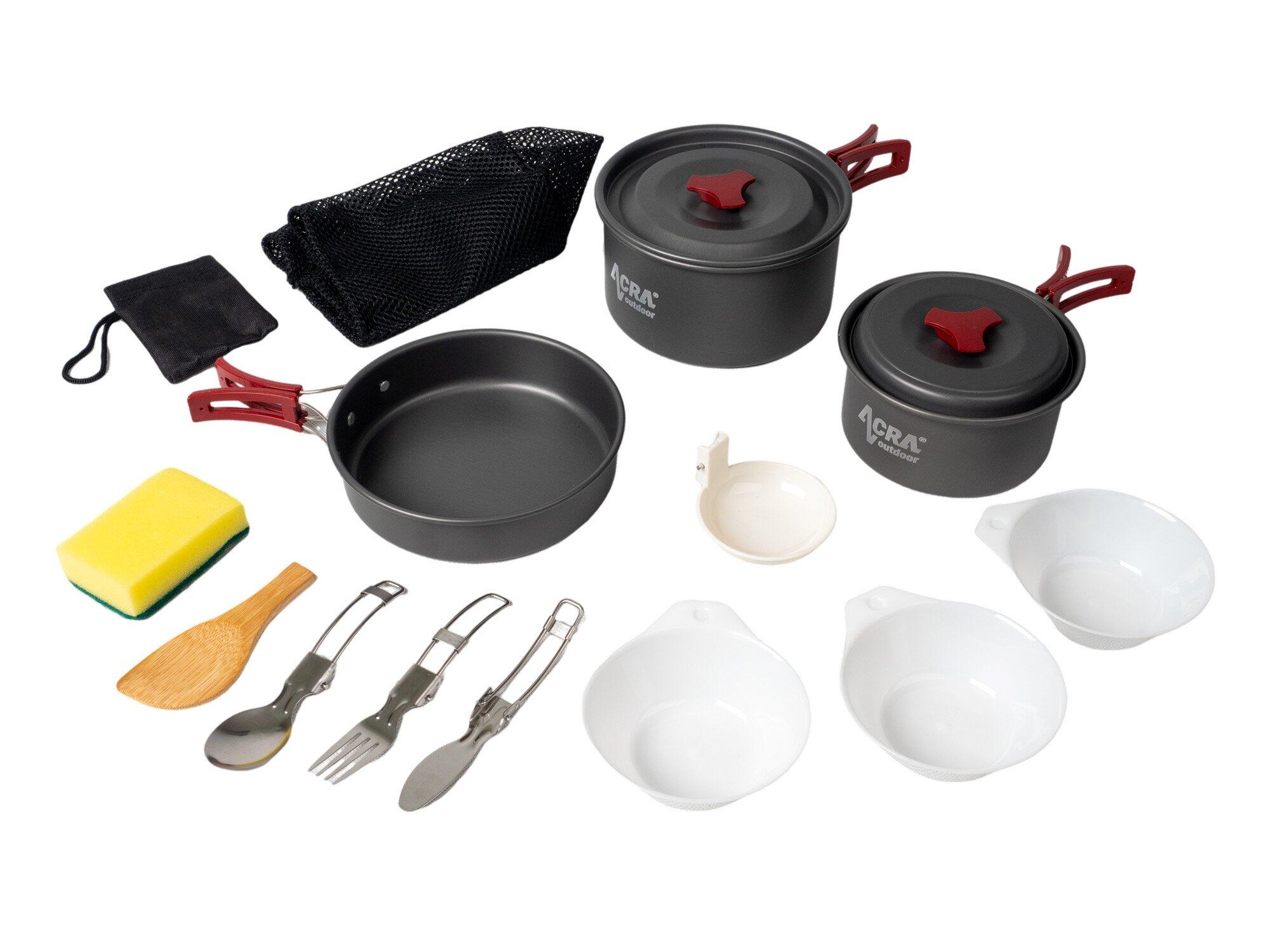 Kempingový set C21, nádobí alluminium pro 2-3 osoby 6/7