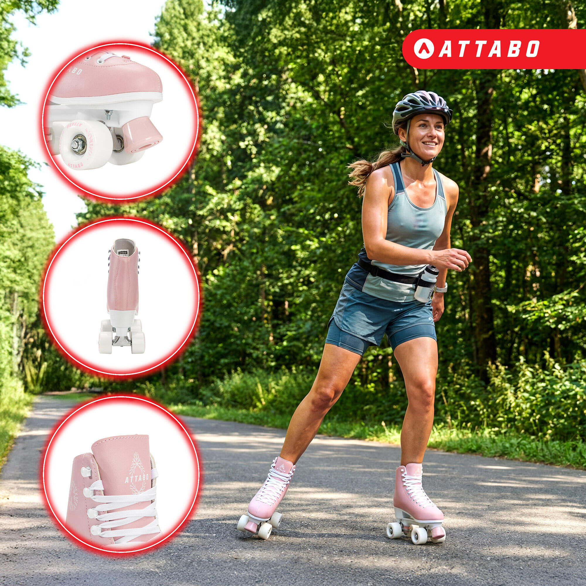 ATTABO Patins à roulettes femme Serena 5/7