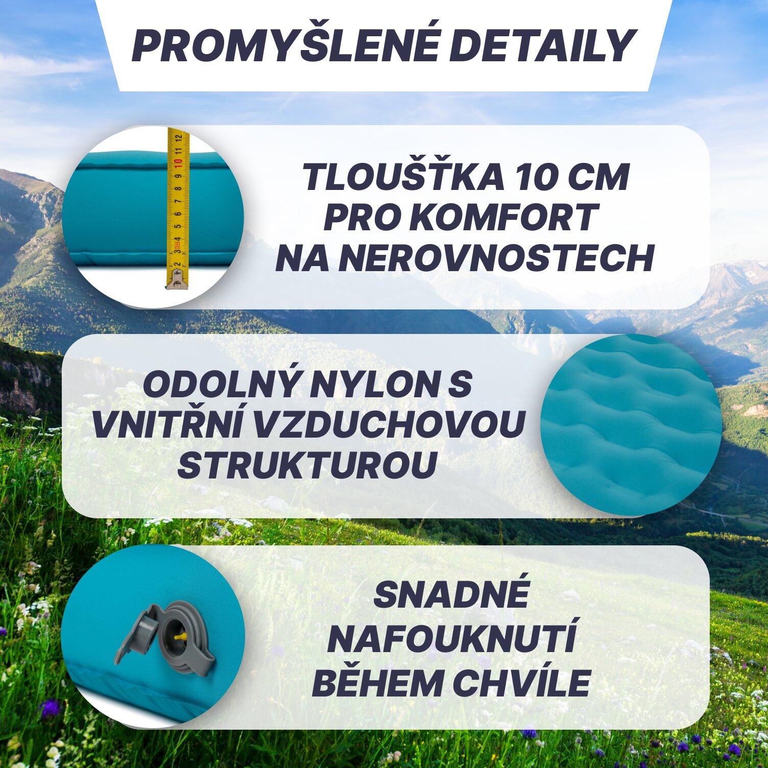 Komfortní nafukovací karimatka L140MO 5/7
