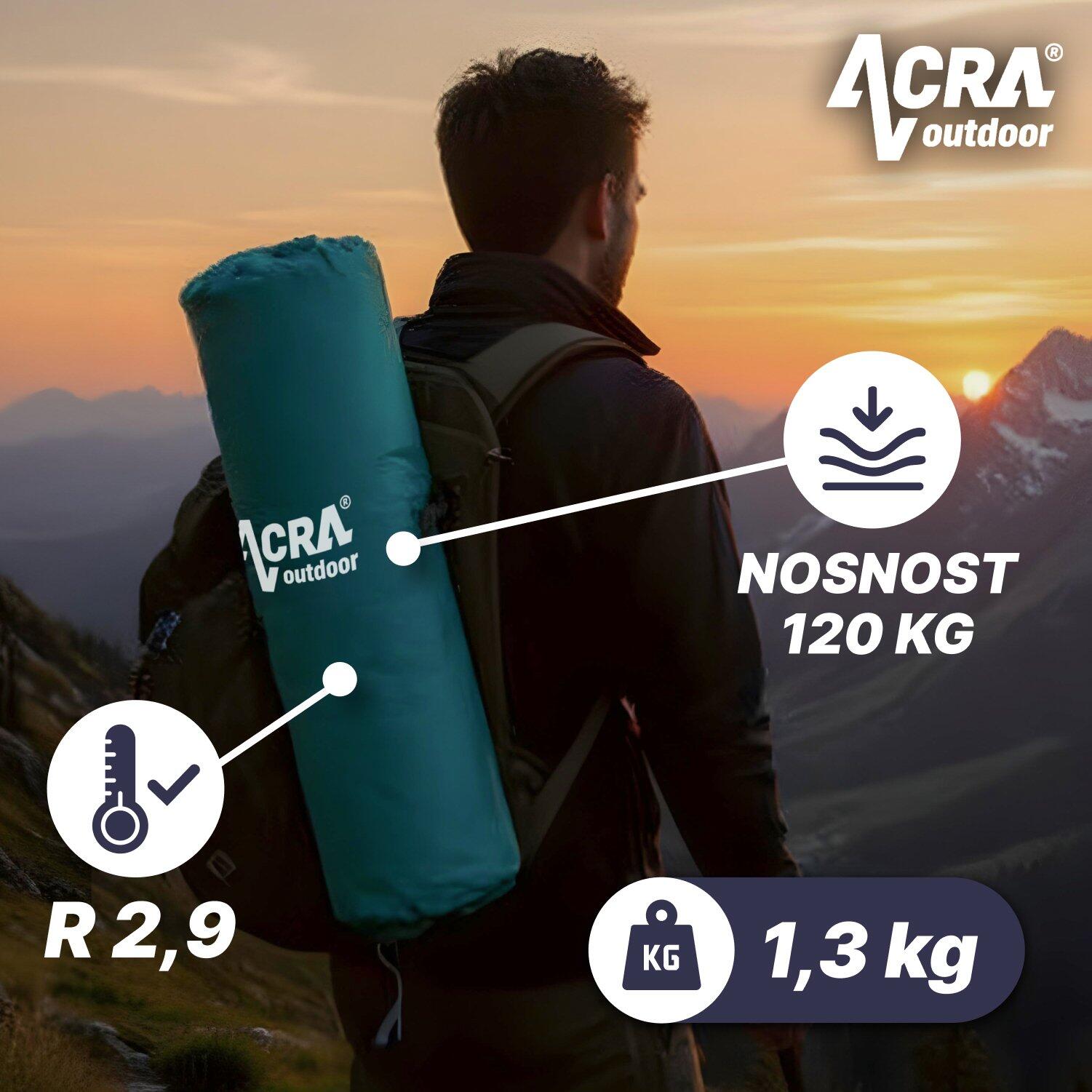 Samonafukovací komfortní karimatka ACRAL140GRE 4/7