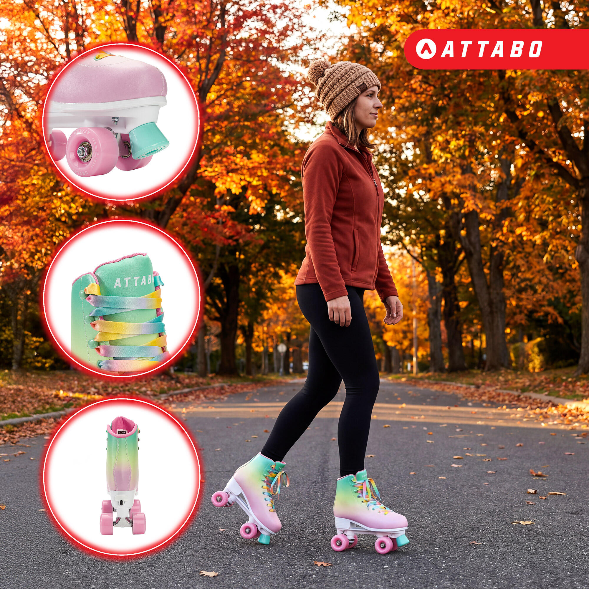 ATTABO Aquatica patins à roulettes femme 5/7