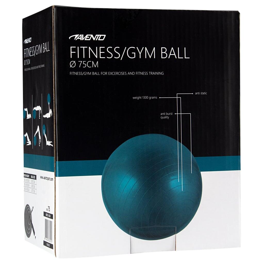 Avento Ballon de fitness/d'exercice Diamètre 75 cm Bleu 4/5