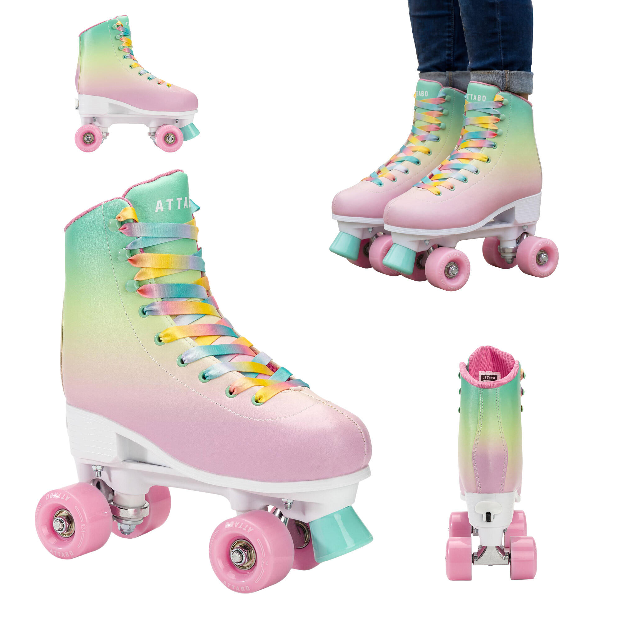 Attabo - Attabo Aquatica Patins À Roulettes Femme - Patins À Roulettes - Multicolore - 39/42 - Decathlon