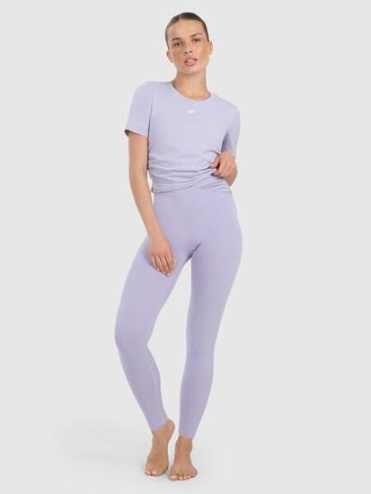 Nahtlose, hochgeschnittene Yoga- und Pilates-Leggings mit Tasche